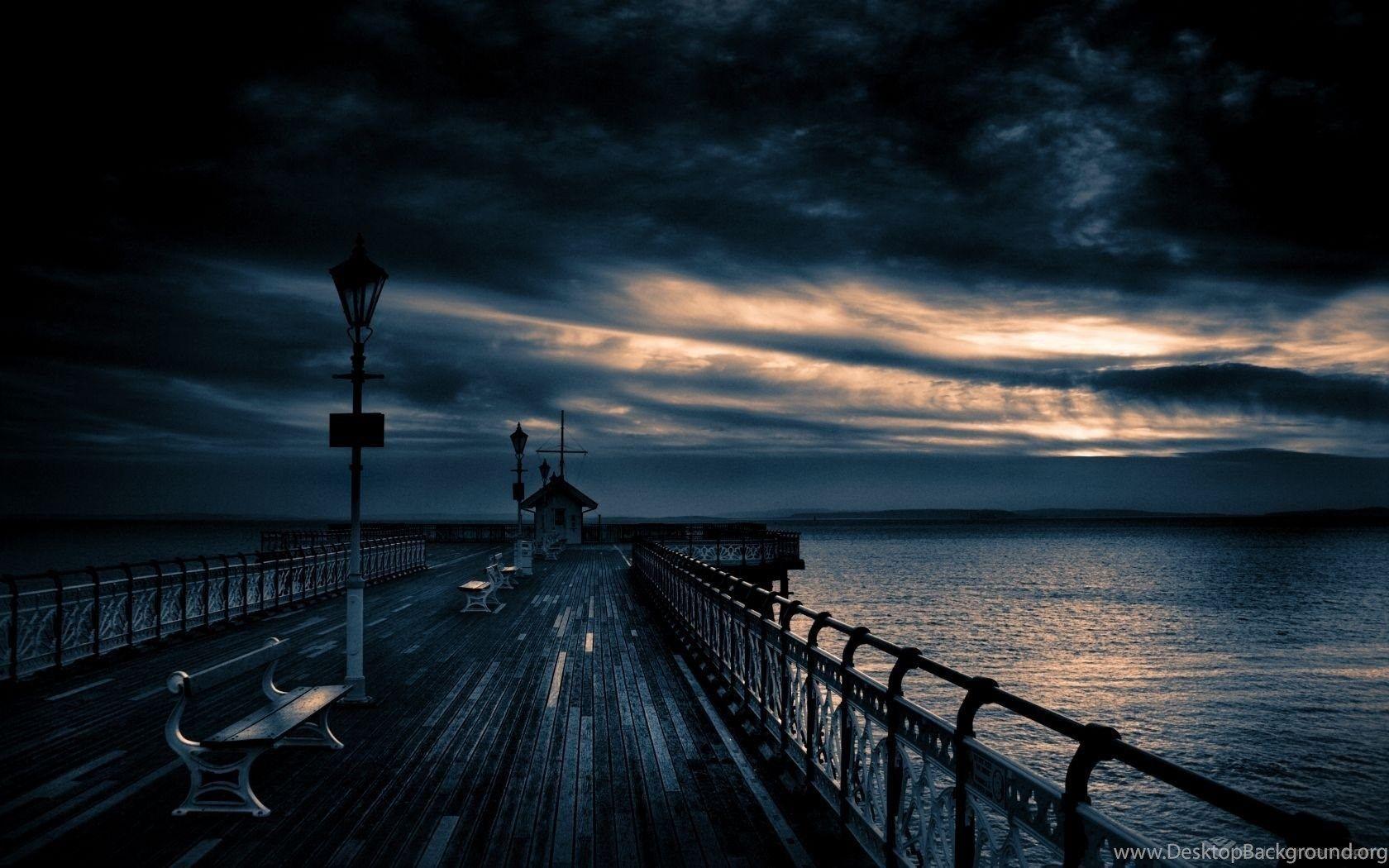 1680x1050 Dark Ocean HD Wallpaper Desktop Background