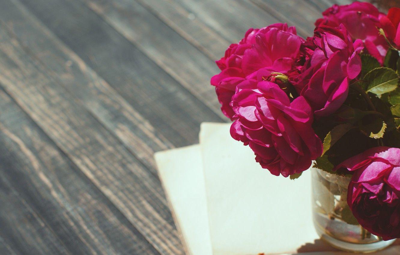 1332x850 Wallpaper vintage, wood, flowers, beautiful, peonies, purple, book