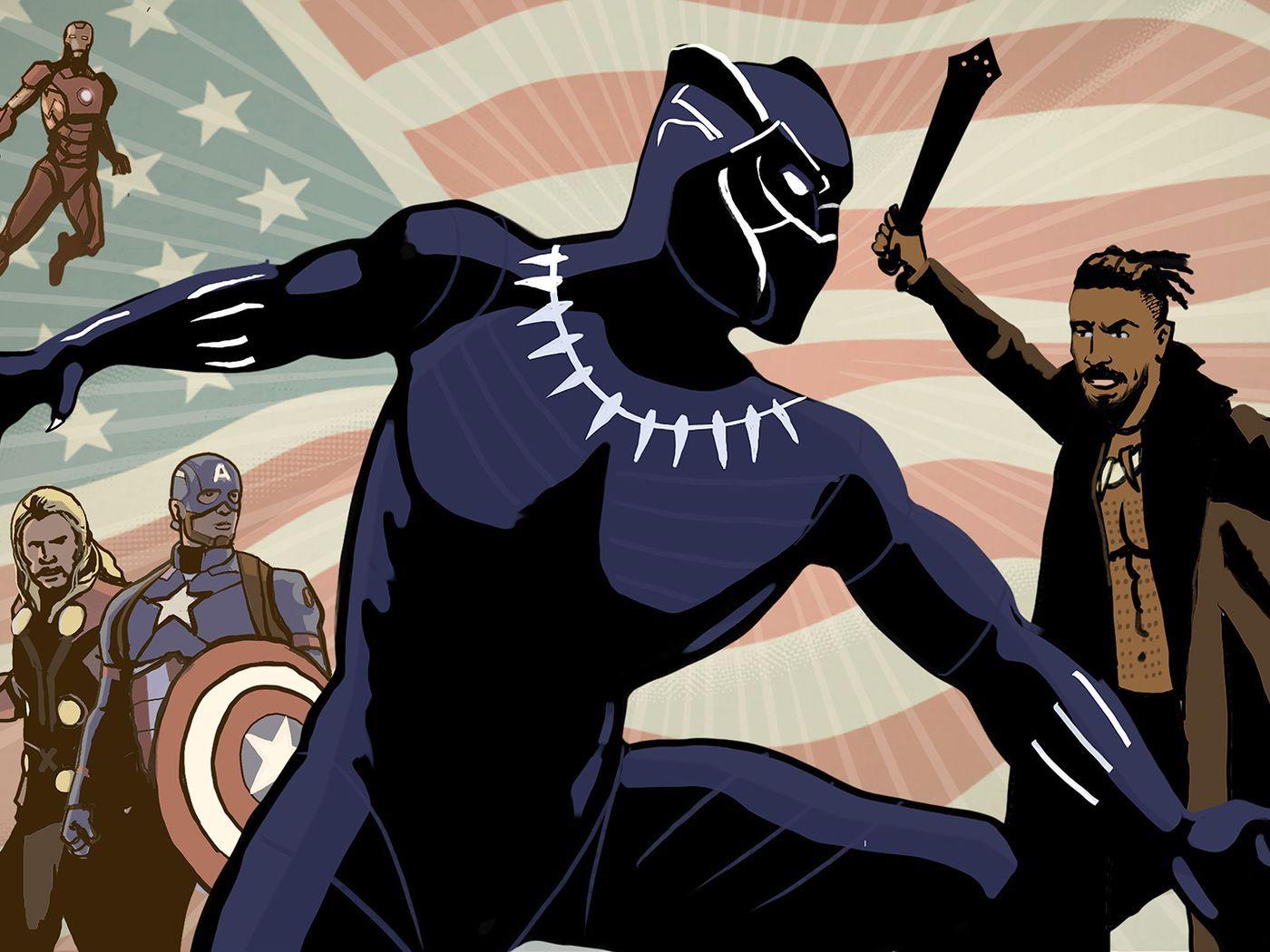 Black Panther Cartoon Wallpapers - Top Free Black Panther Cartoon Backgrounds - WallpaperAccess
