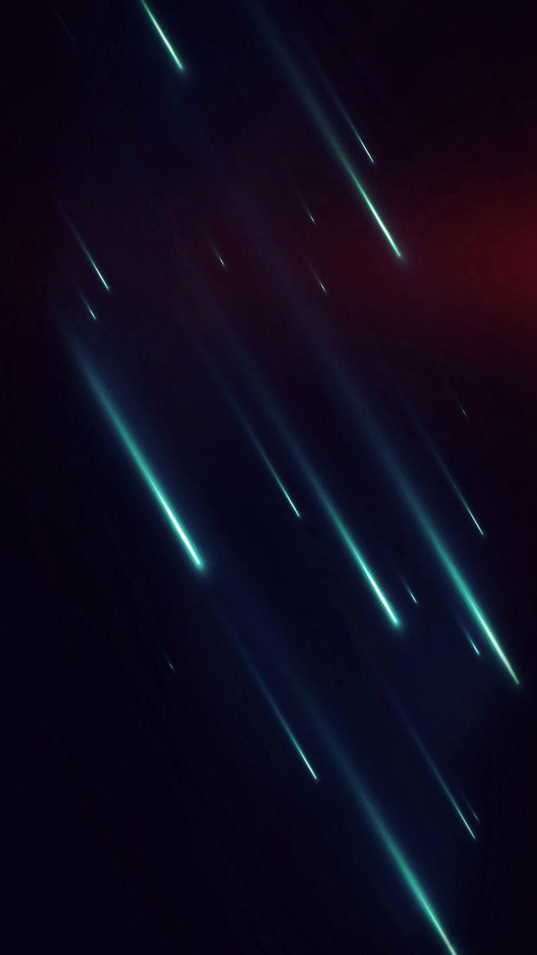 1080x1920 Meteor Graphic Blue Flare Dark Digital Art Pattern #iPhone