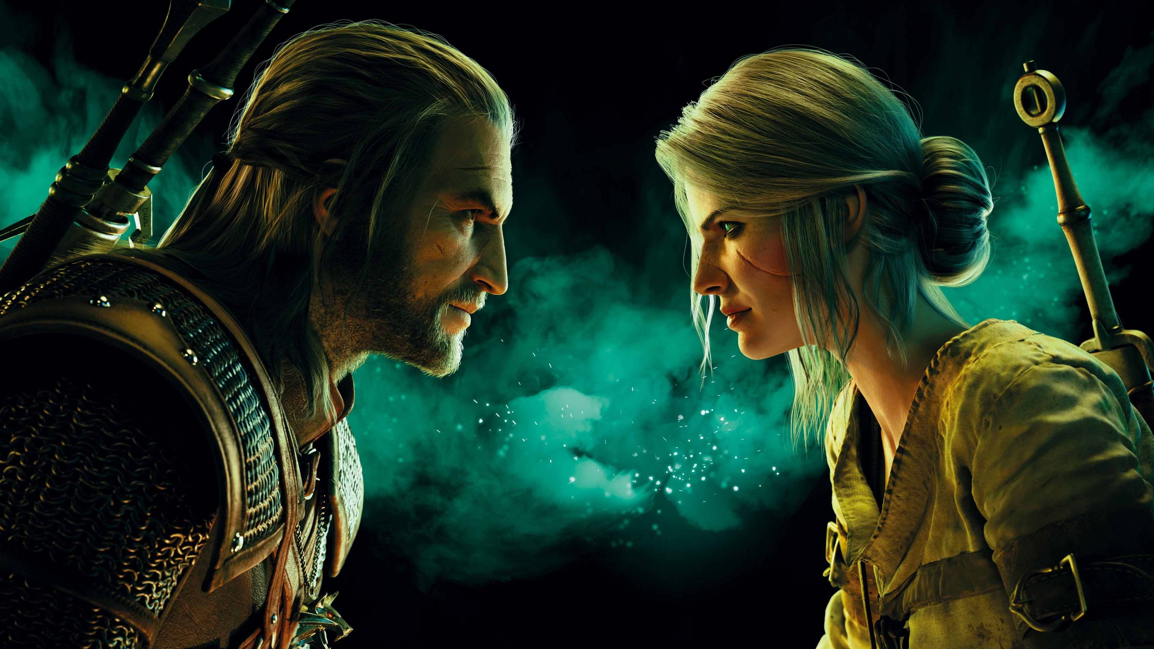 3840x2160 Wallpaper Gwent: The Witcher Card Game, Ciri, Geralt, 4K, Games
