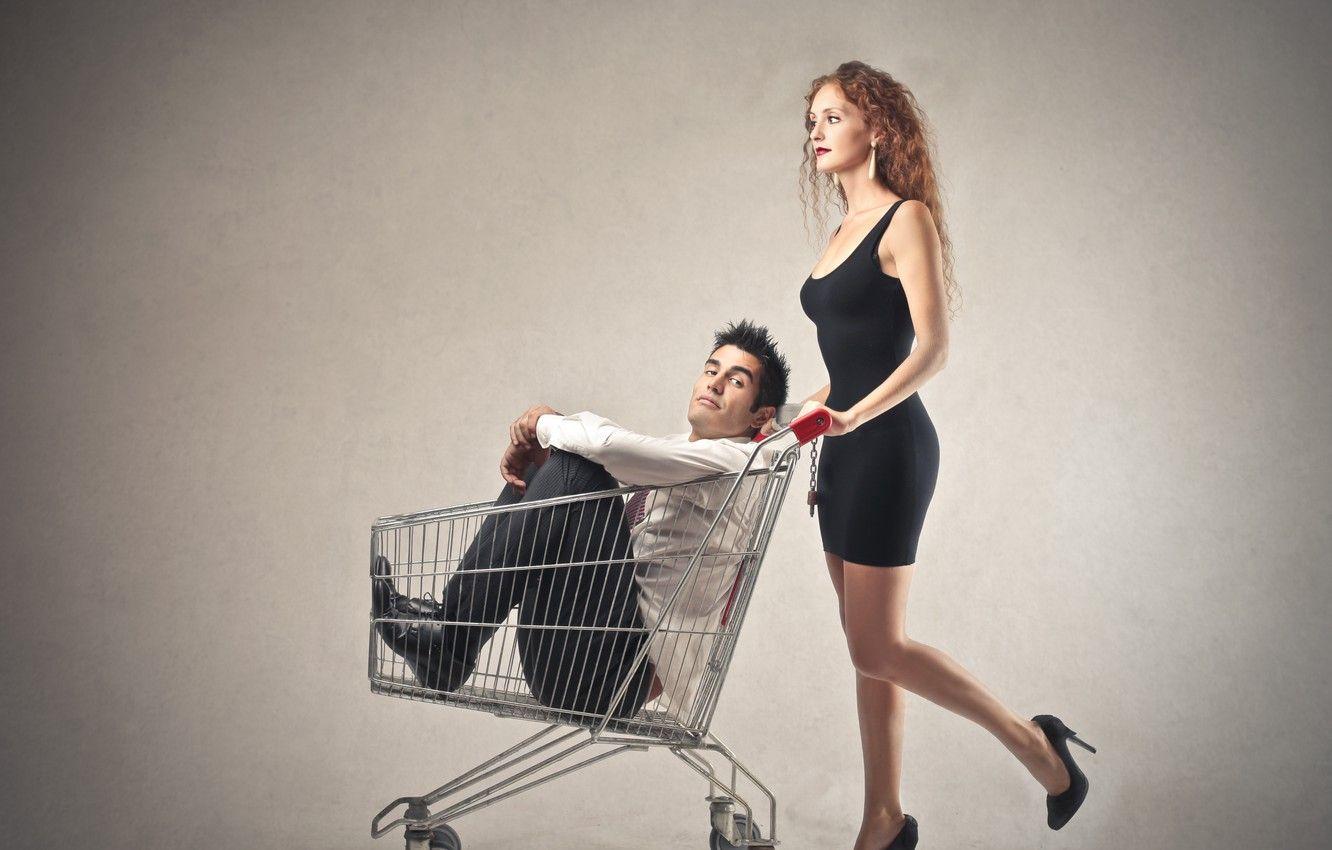 1332x850 Wallpaper basket, Girl, male, shopping image for desktop, section
