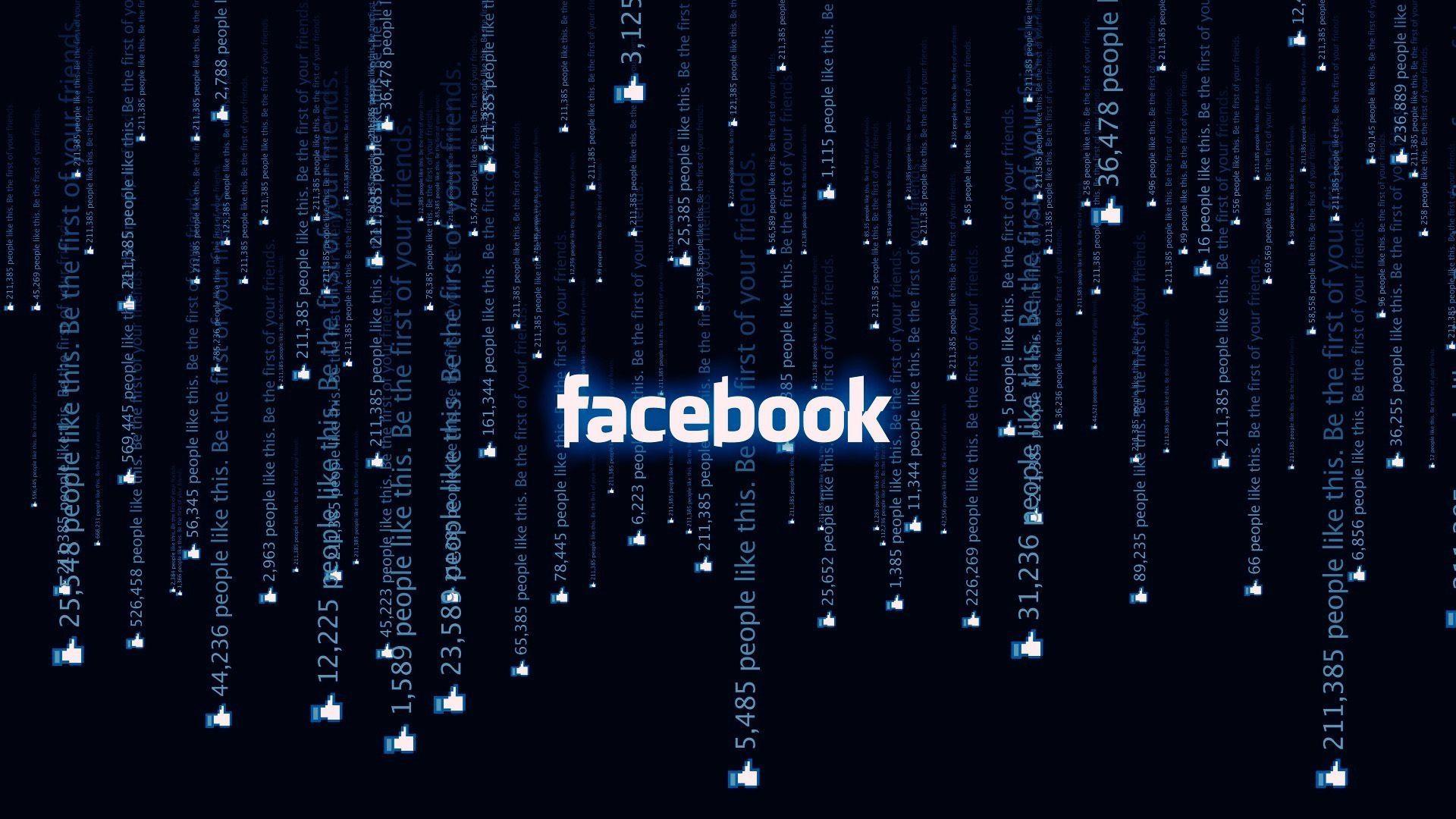 1920x1080 Download Wallpaper 1920x1080 facebook, line, circuit, dark Full HD