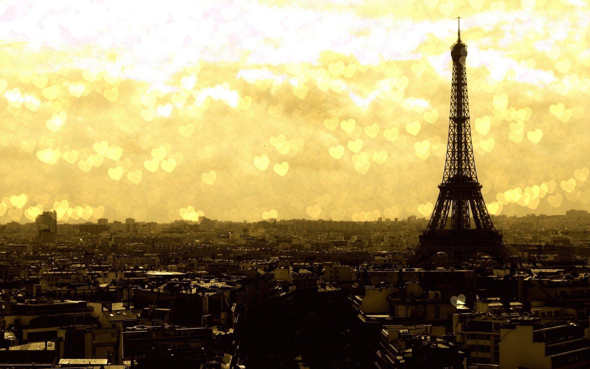 Hình nền 1920x1200 Paris: Sự lãng mạn bên dưới ánh đèn thành phố