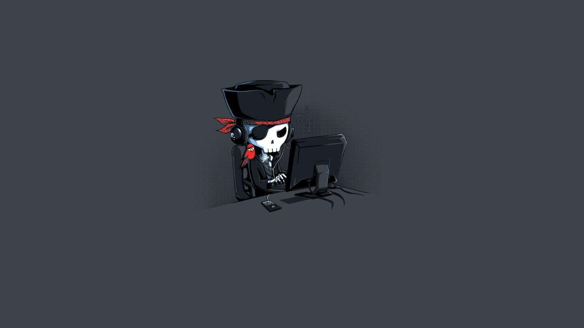 2048x1152 Pirate Hacker Minimalism 2048x1152 Resolution HD 4k