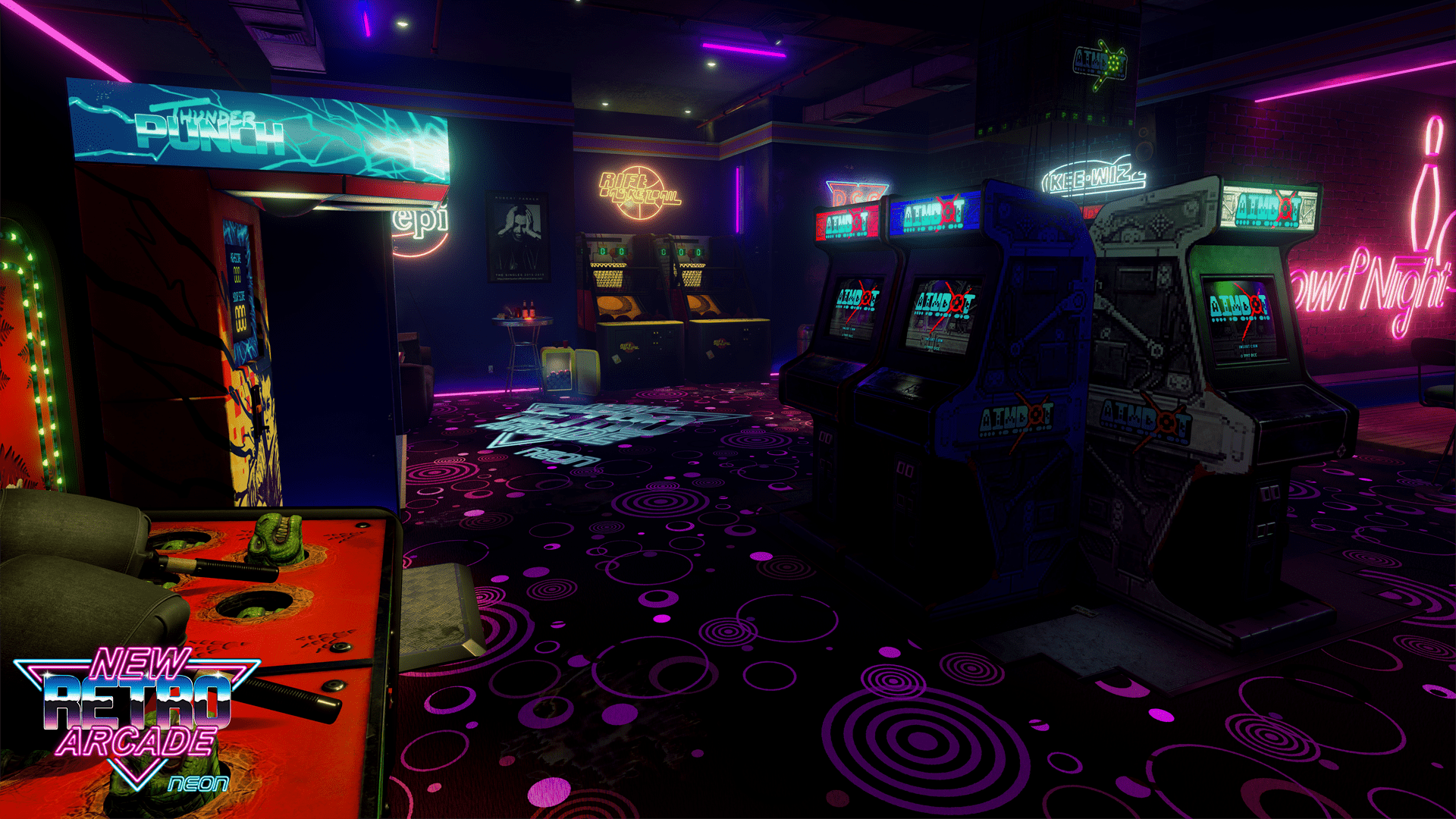 1920x1080 New Retro Arcade: Neon. Digital .