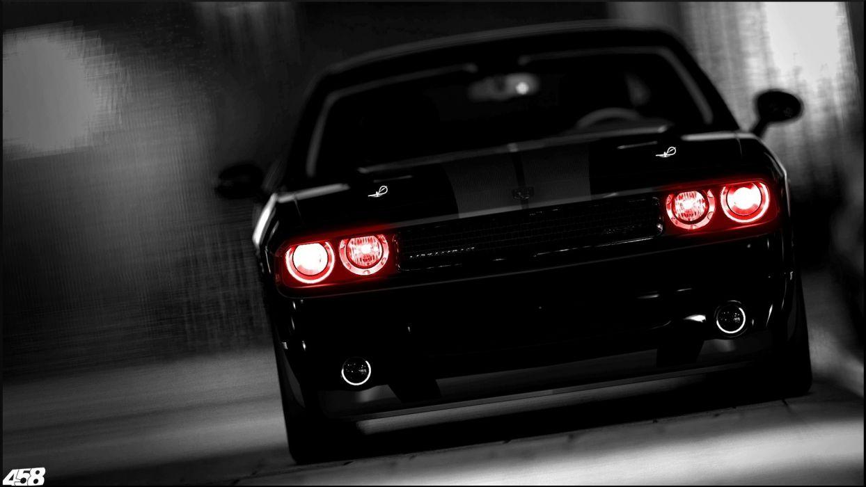 1244x700 Dodge Challenger tuning muscle car dark wallpaperx1080