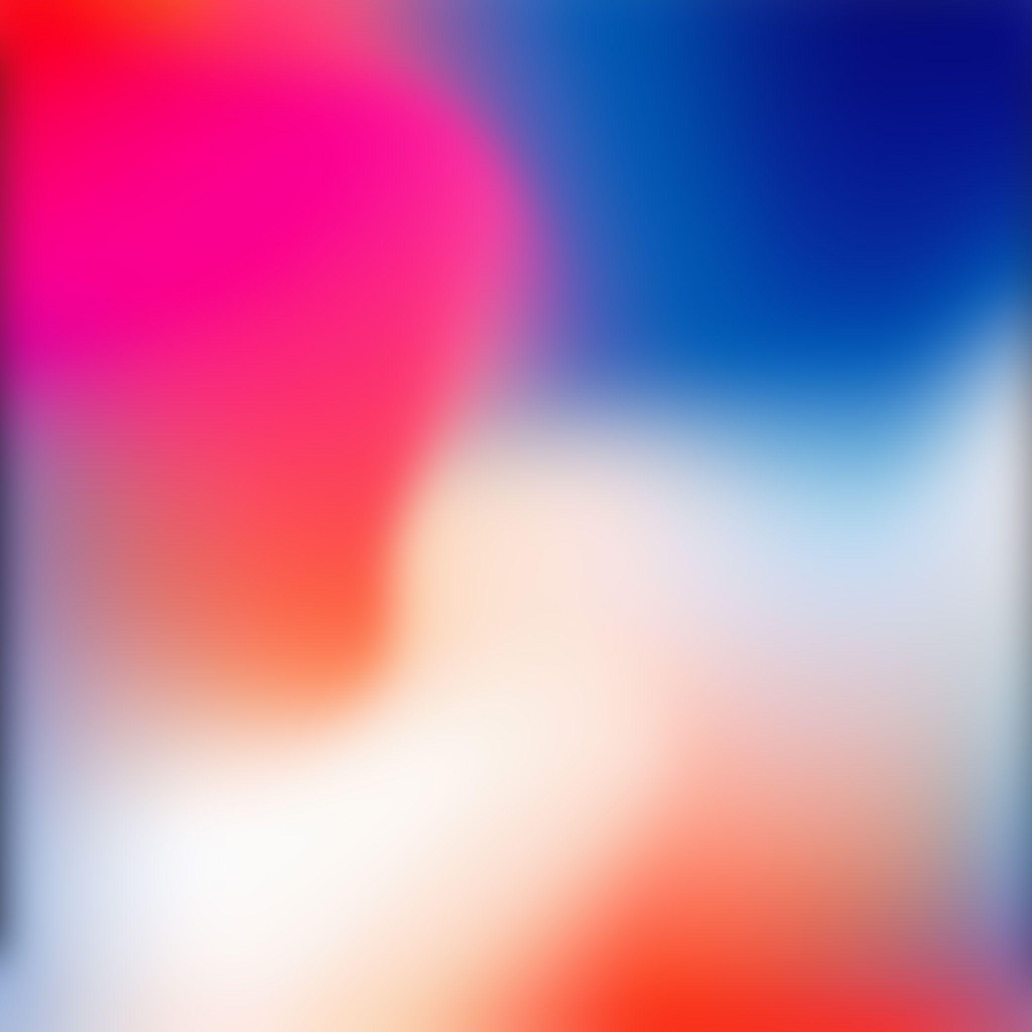 2048x2048 Iphonex Apple Color Blur Gradation Wallpaper