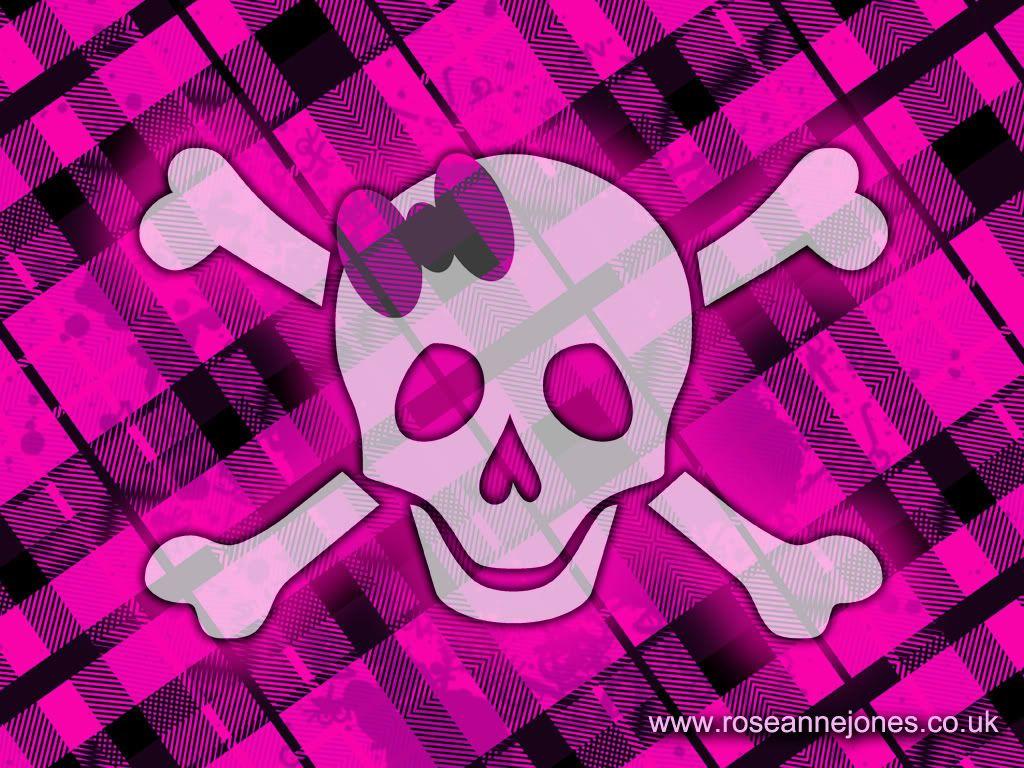 1024x768 Free download Pink skulls wallpaper Clickandseeworld is all about