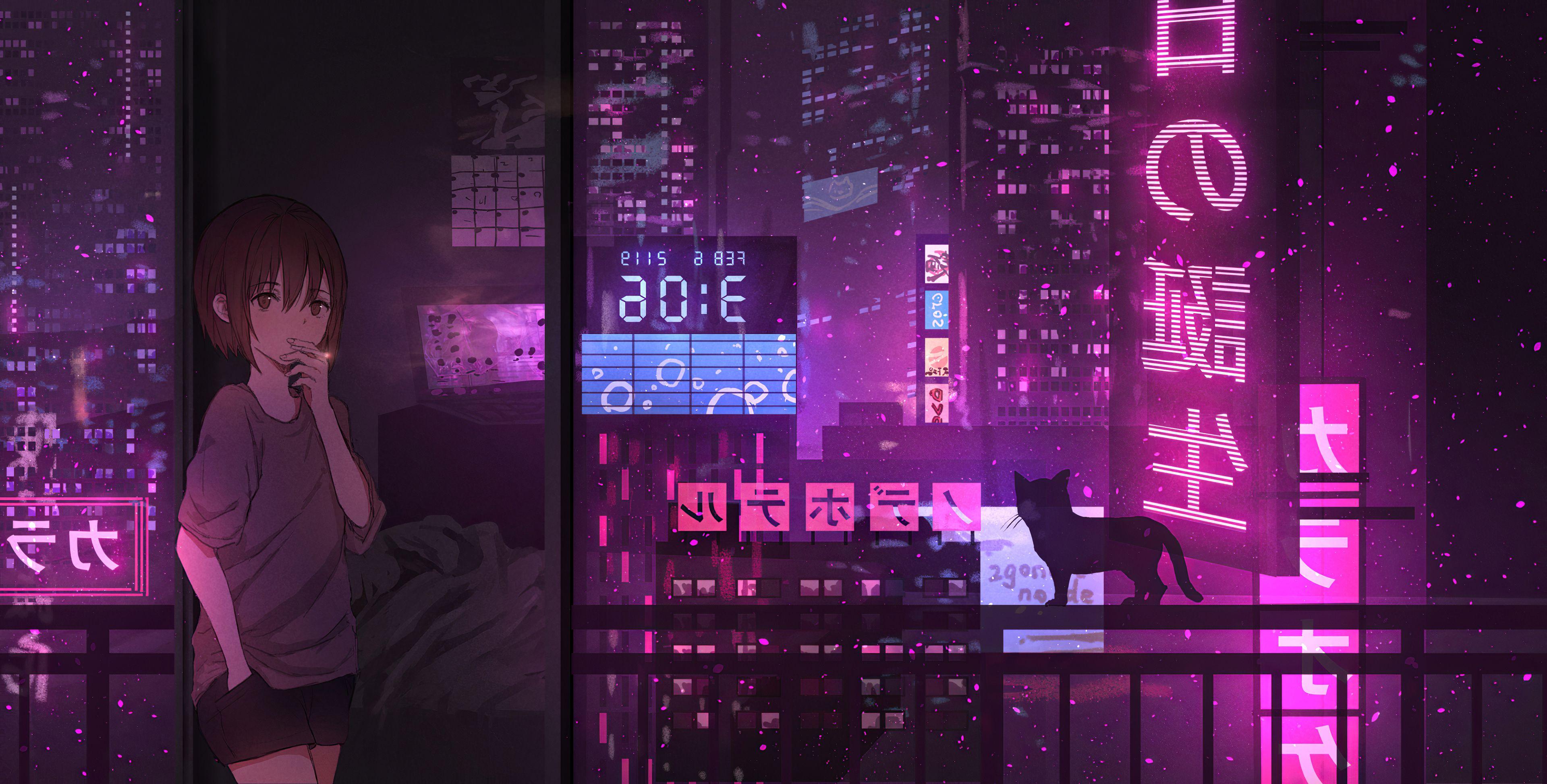 Cool Neon Anime Wallpapers - Top Free Cool Neon Anime Backgrounds -  WallpaperAccess