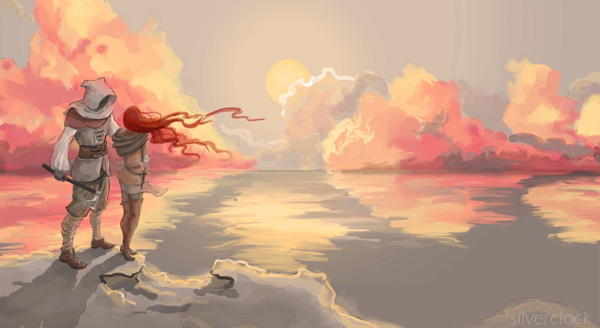 2000x1096 Anime Painting Wallpaper 14