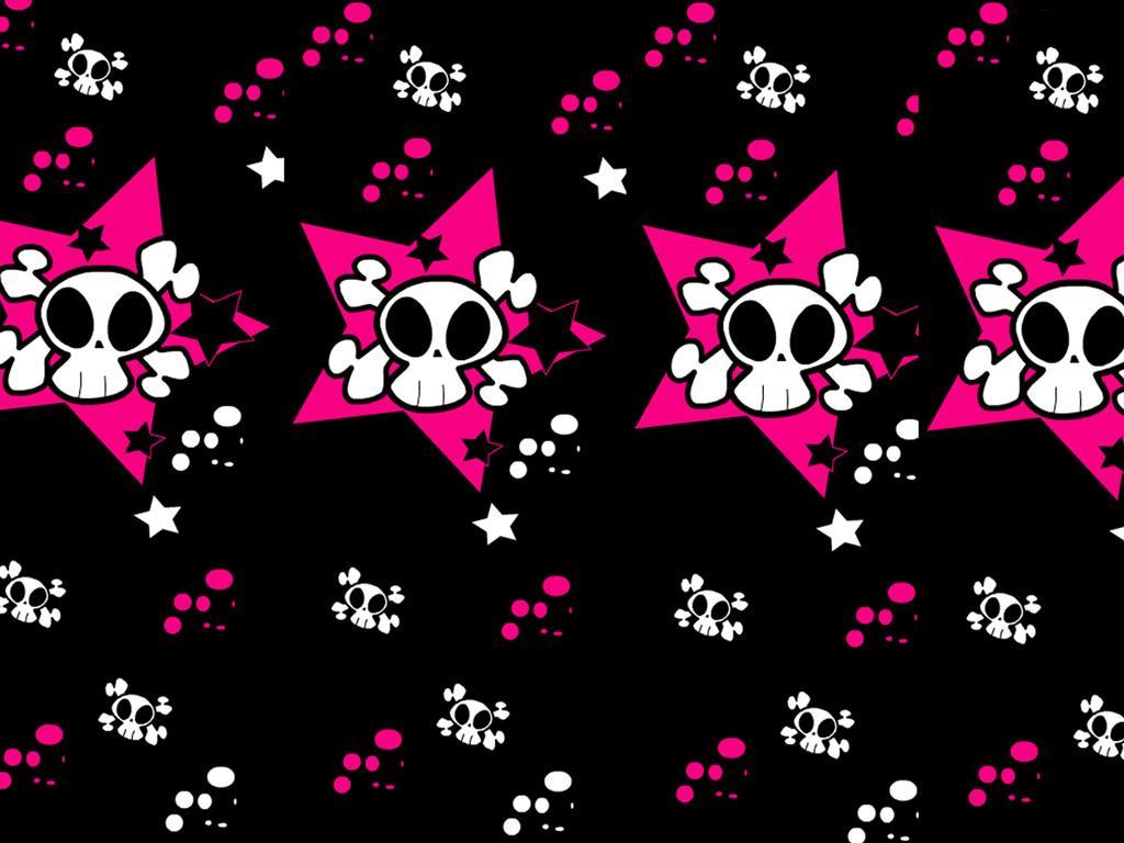1024x768 Skull Wallpaper For Girls