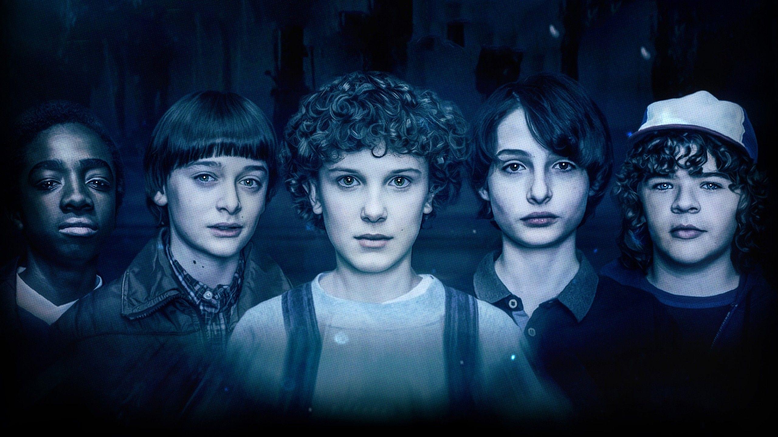 2560x1440 Wallpaper Stranger Things, Caleb McLaughlin, Dustin Henderson