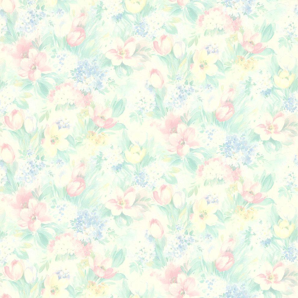 990x990 Hucklebee Pink Floral Wallpaper