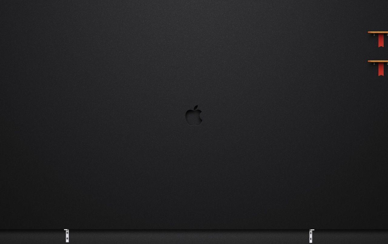 1280x804 Dark Apple Background wallpaper. Dark Apple Background