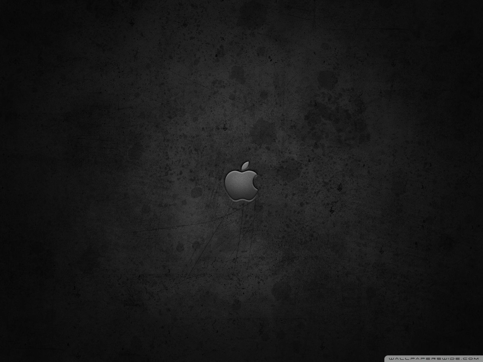 1600x1200 Apple Logo On Dark Background Ultra HD Desktop Background