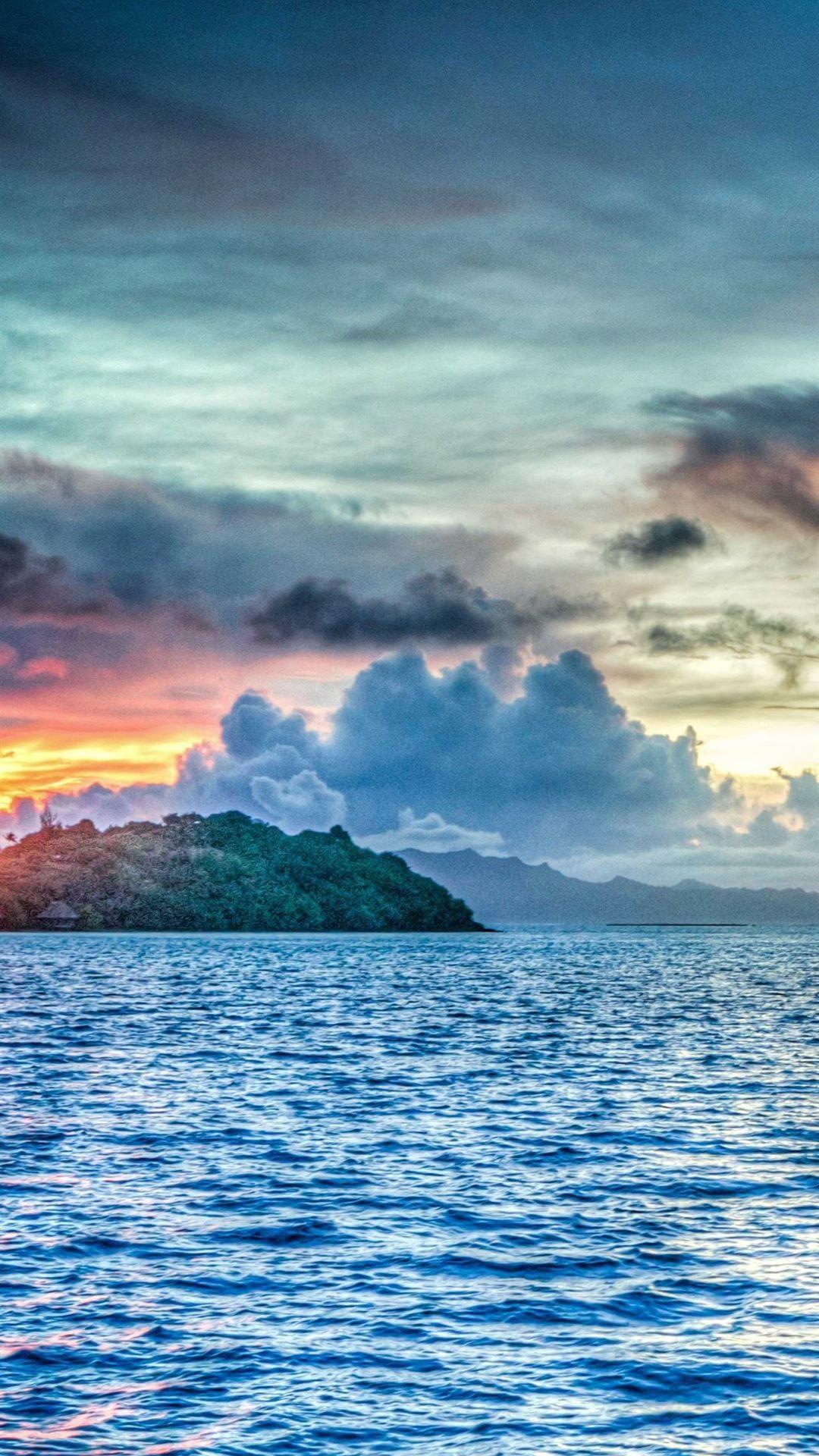1080x1920 Bora Bora French Polynesia Sunset Ocean Pacific HD iPhone 8
