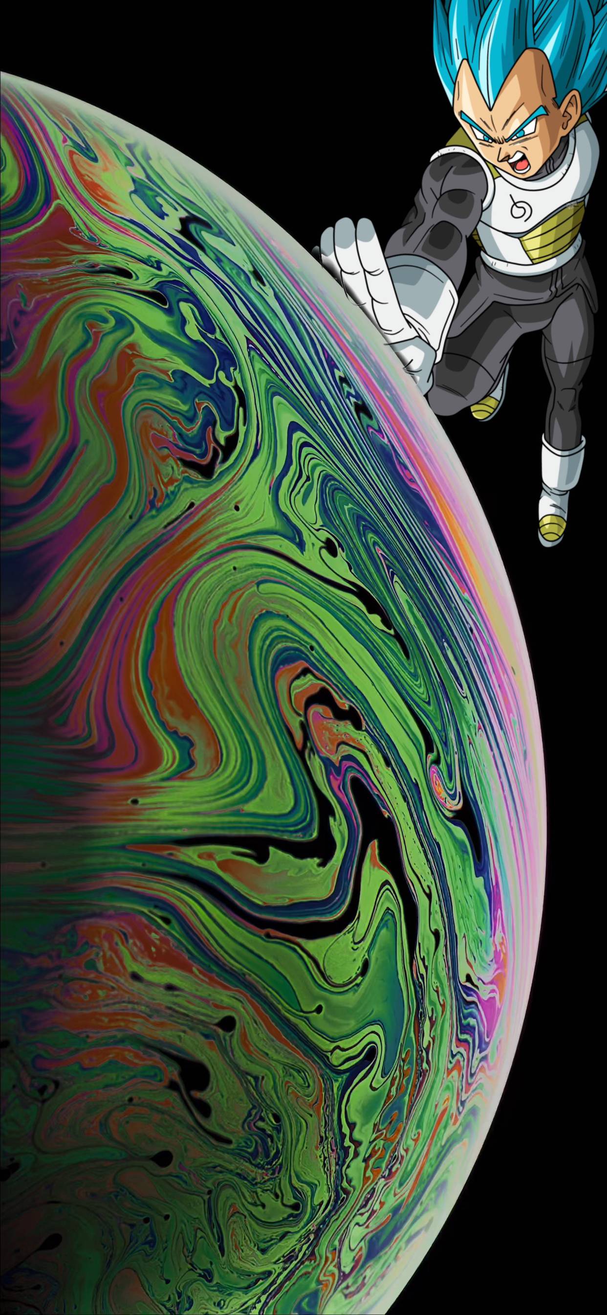 1242x2688 Vegeta iPhone Wallpaper