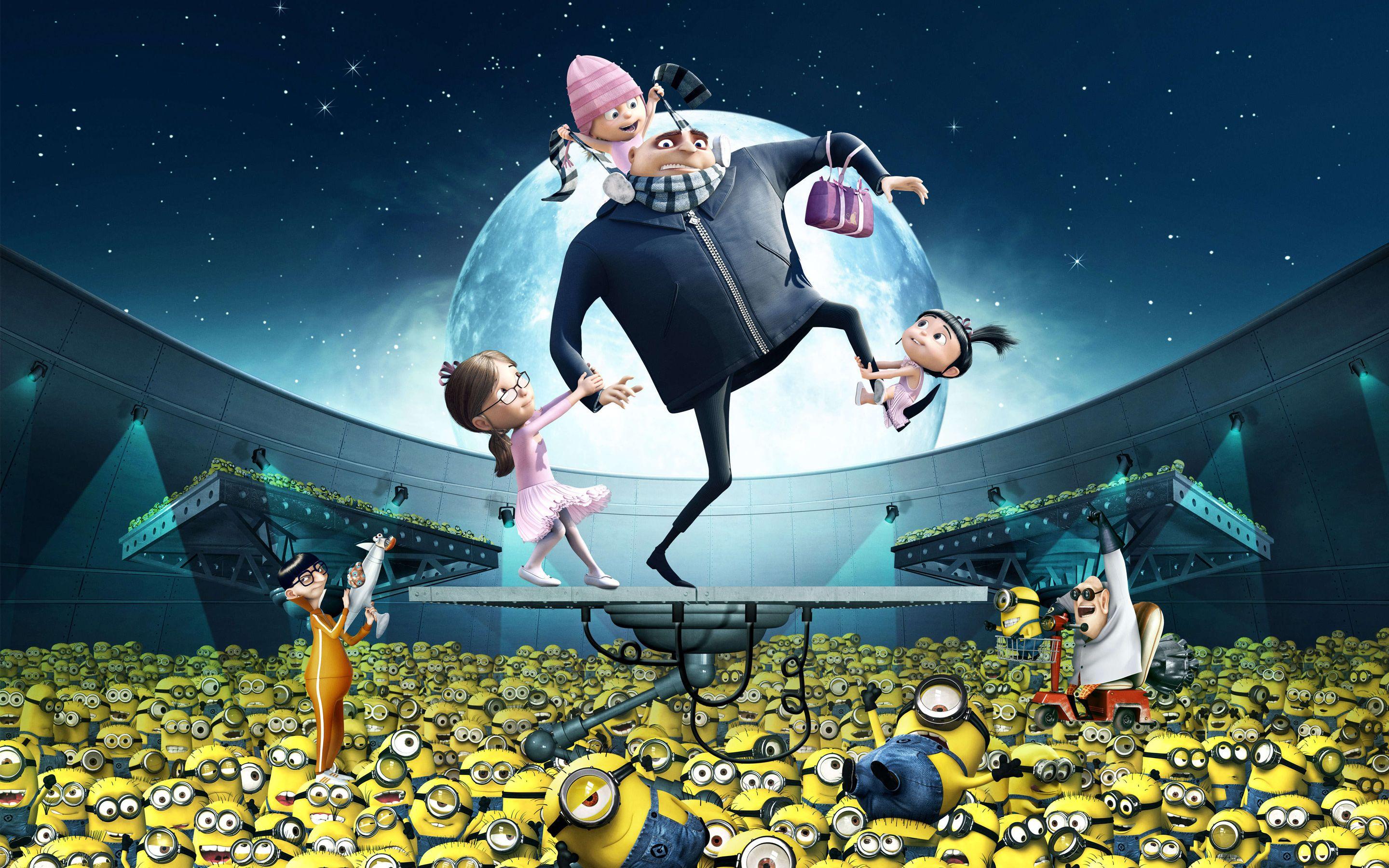 2880x1800 Gru Kids Minions Despicable Me HD wallpaper