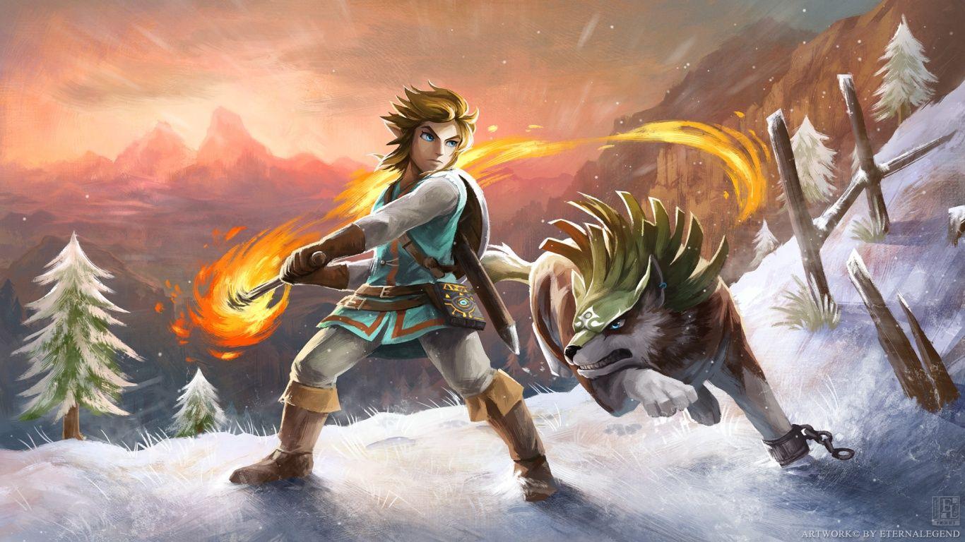 1366x768 The Legend Of Zelda Breath Of The Wild Wallpaper
