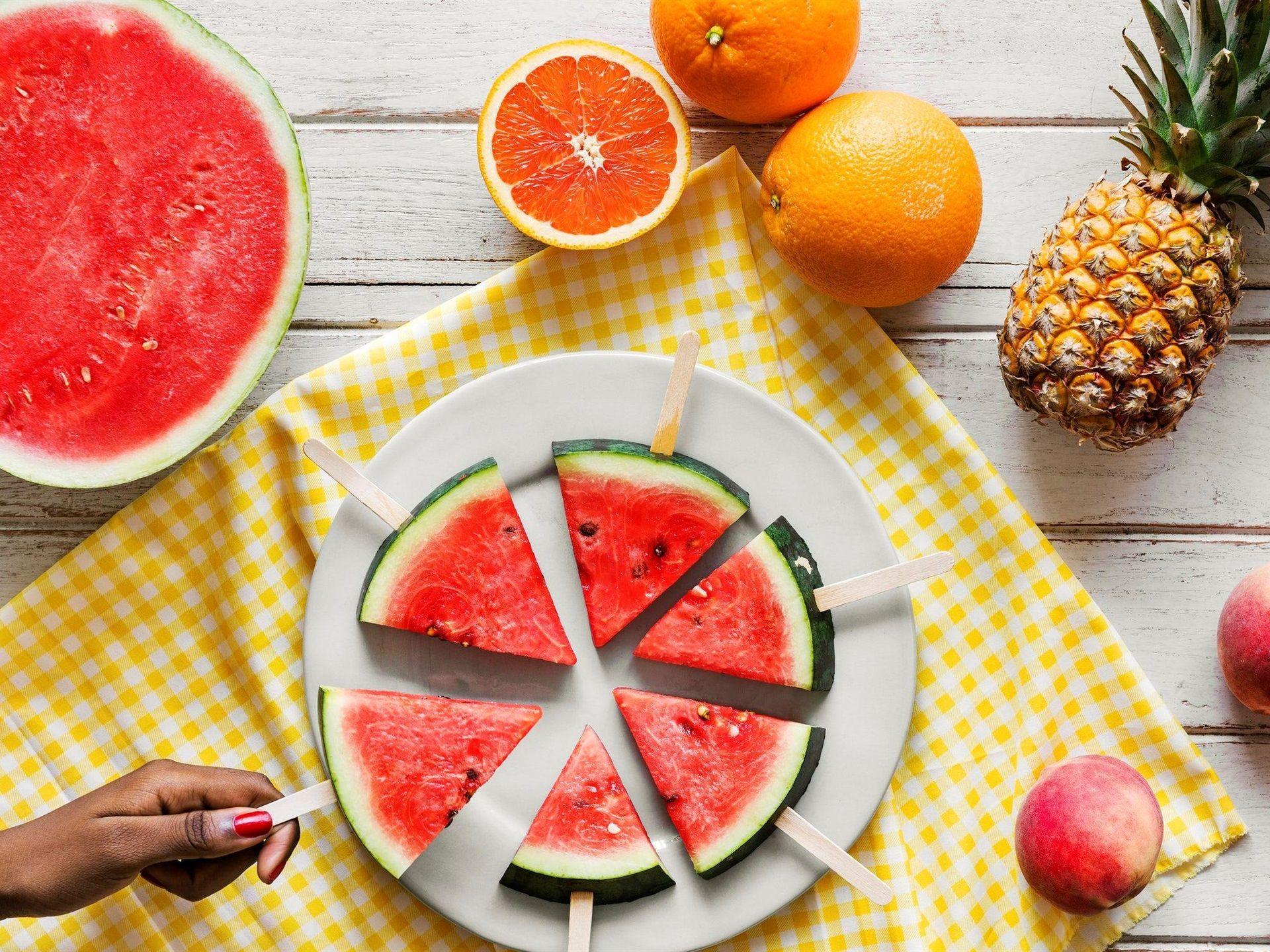1920x1440 Wallpaper Summer fruit, pineapple, orange, watermelon 1920x1440 HD Picture, Image