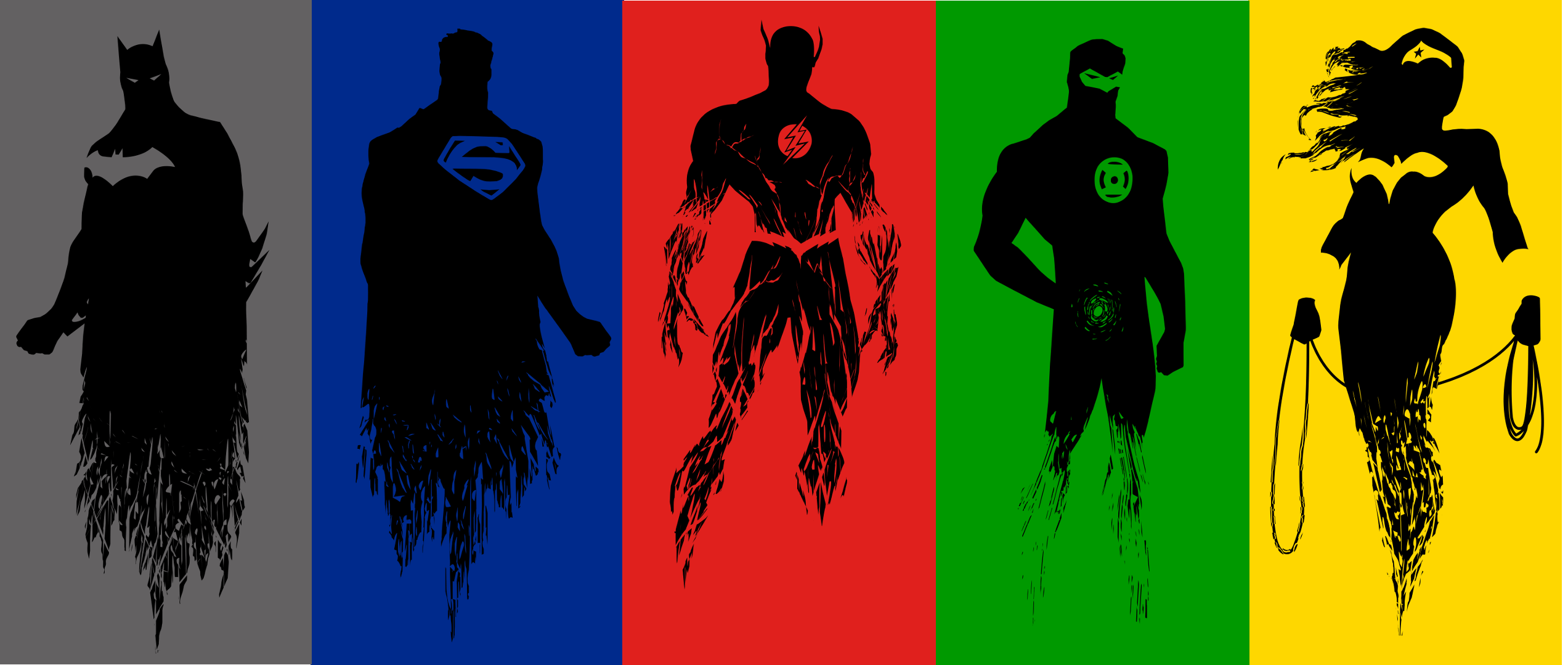 2545x1080 Justice League minimalistic [2545x1080]