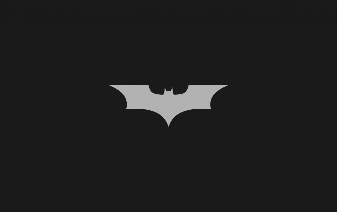 1280x804 Minimalistic Batman Logo wallpaper. Minimalistic Batman Logo