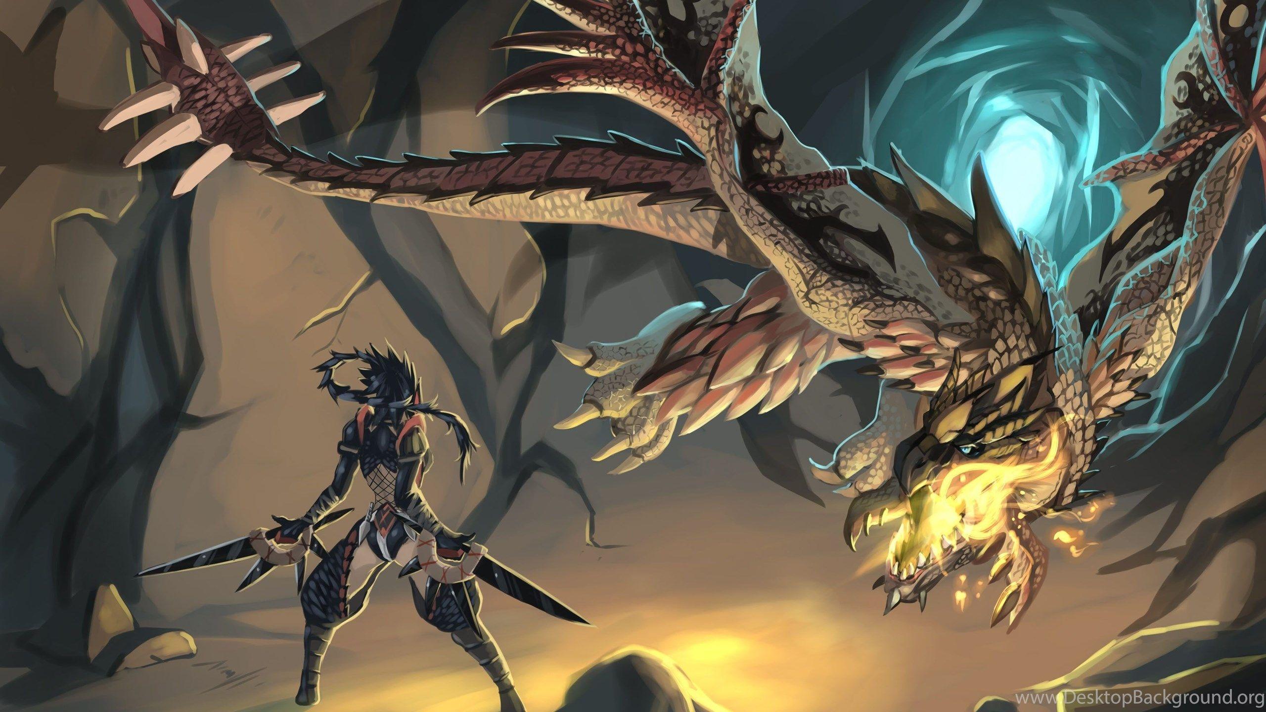 2560x1440 Monster Hunter Anime Wallpaper Desktop Background