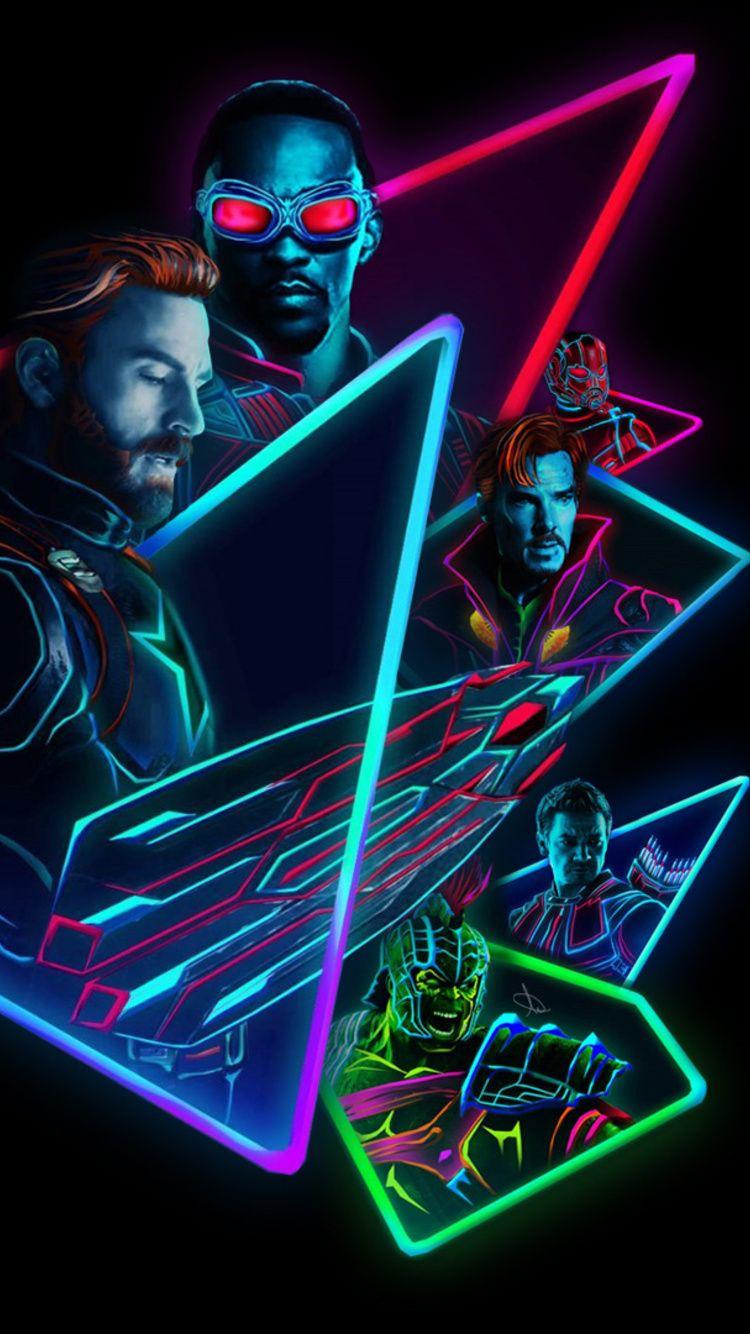 750x1334 Avengers Infinity War 2018 80S Style Artwork iPhone 6