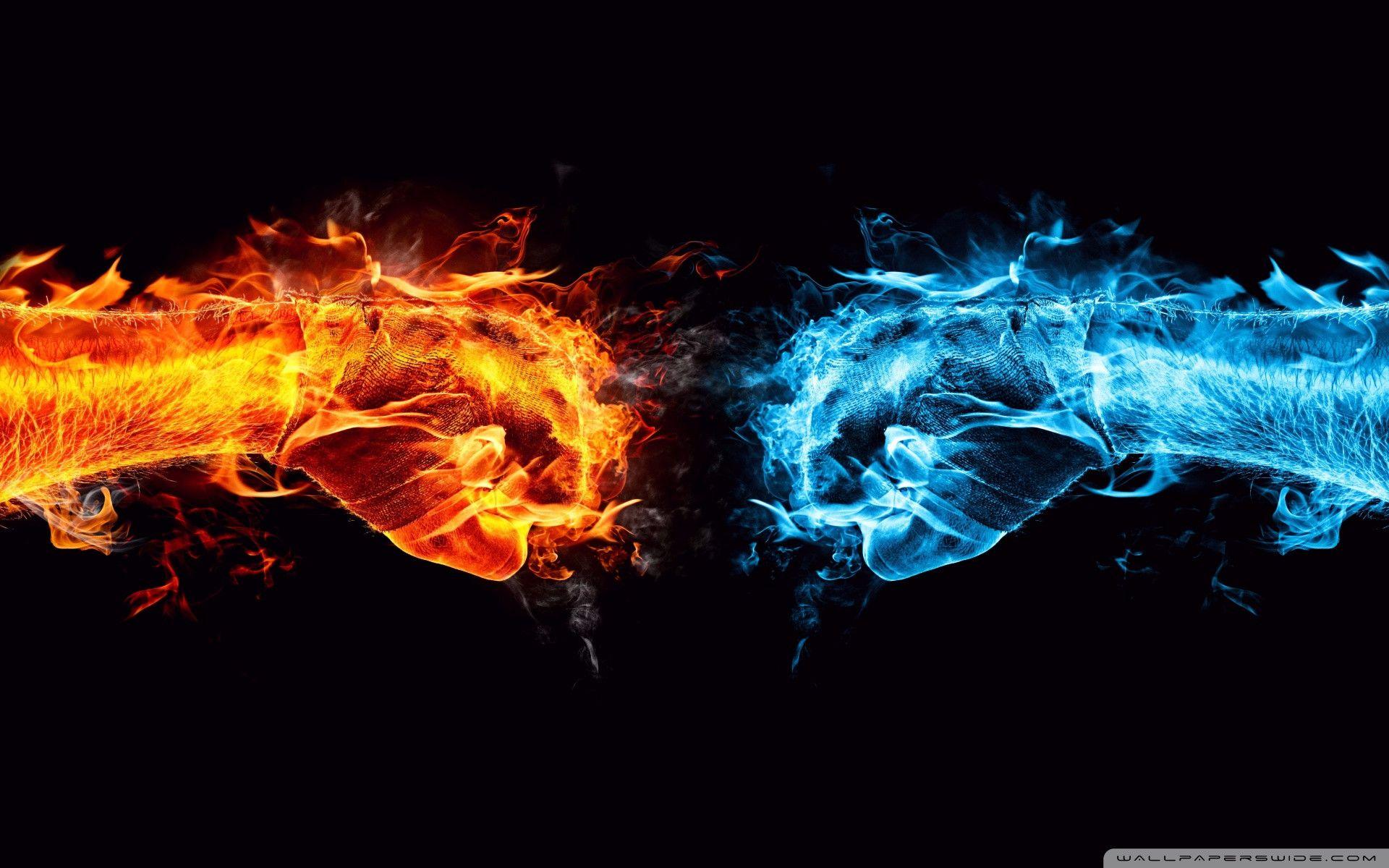 1920x1200 Fire and Water wallpaper
