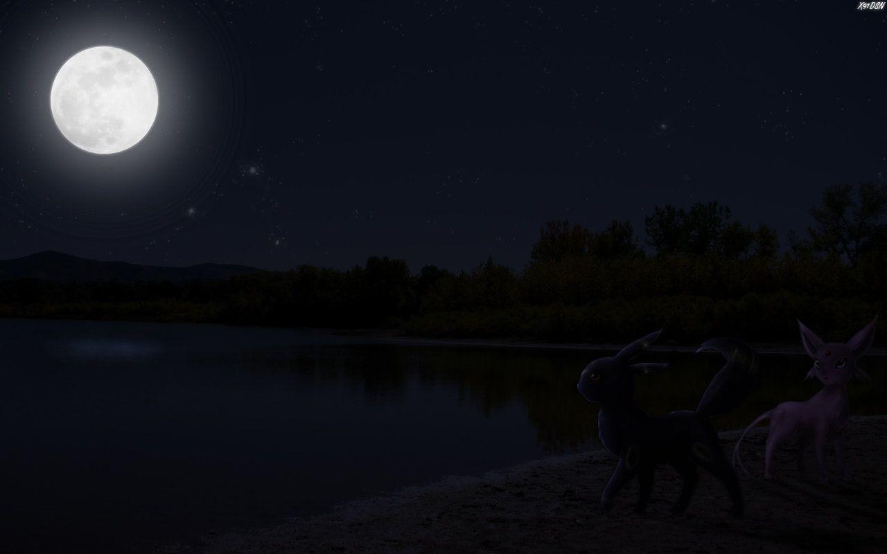 1280x800 Umbreon Espeon Wallpaper