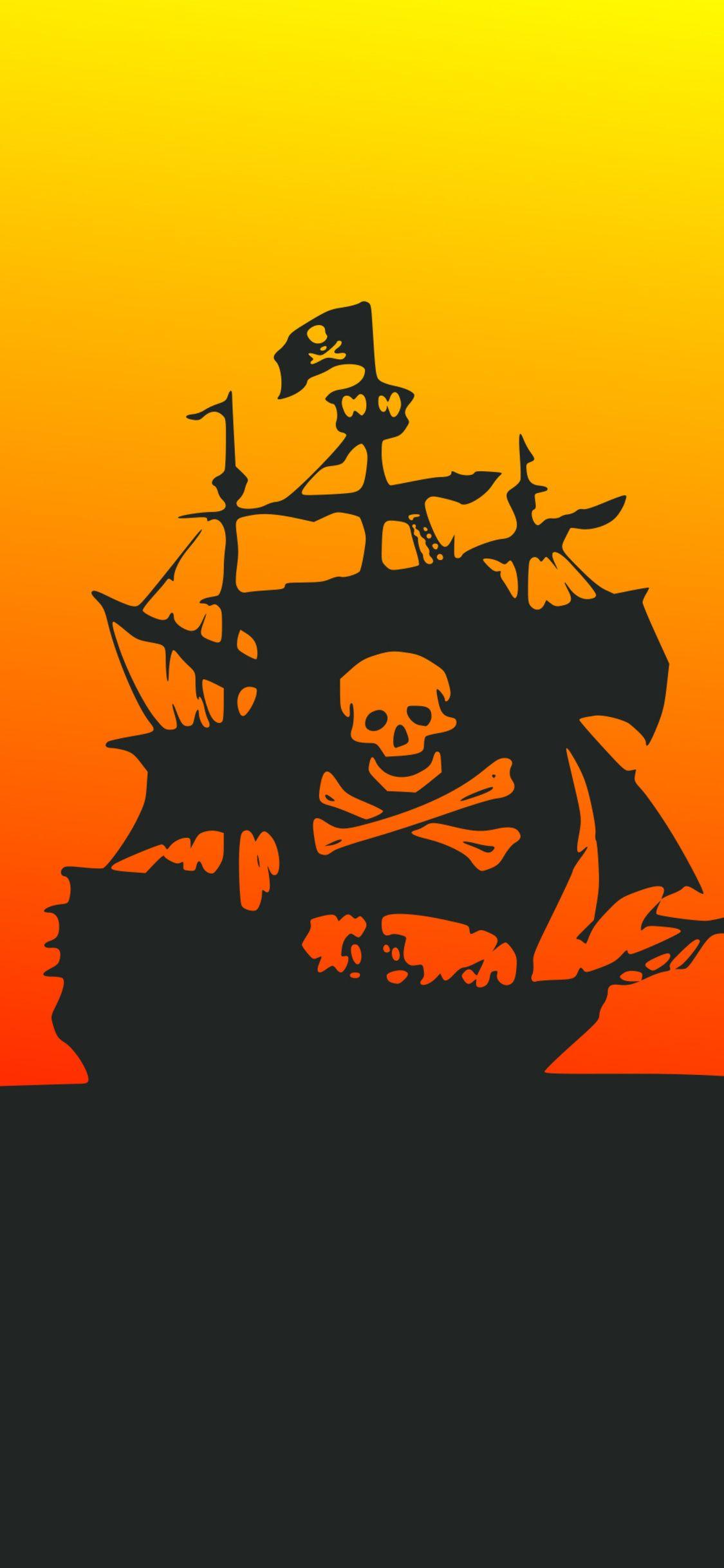 1125x2436 Pirate Ship Minimalist 4k iPhone XS, iPhone iPhone X