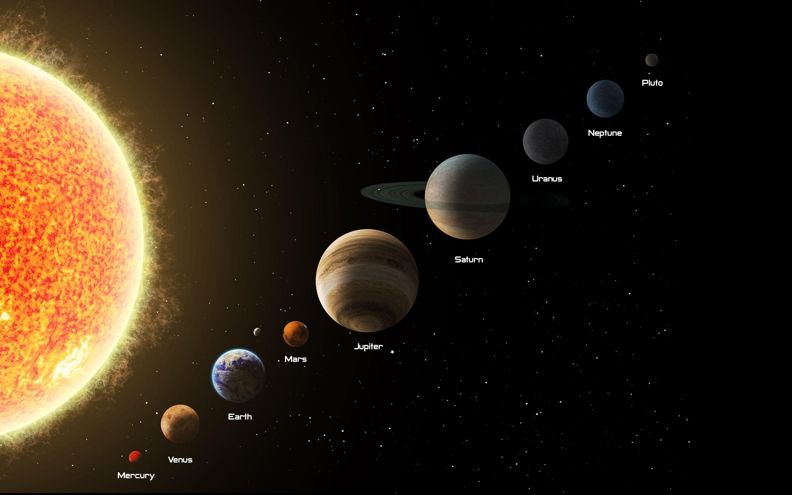 2560x1600 Download Wallpaper Jupiter, Saturn, Uranus, Neptune, Earth, Venus, Space Resolution 2560x1600 :