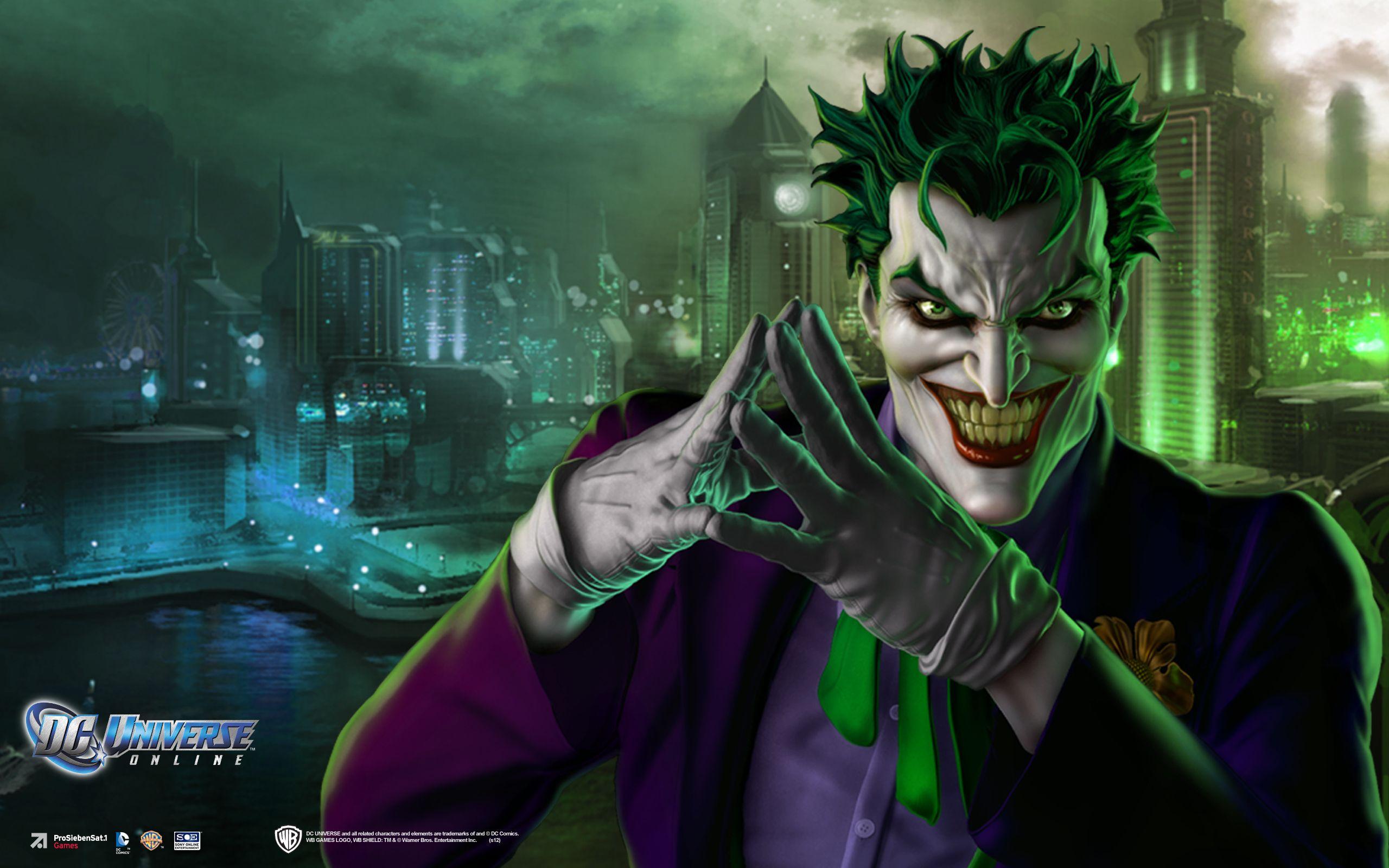 2560x1600 DC UNIVERSE ONLINE D C Superhero Comics Batman Joker F Wallpaper