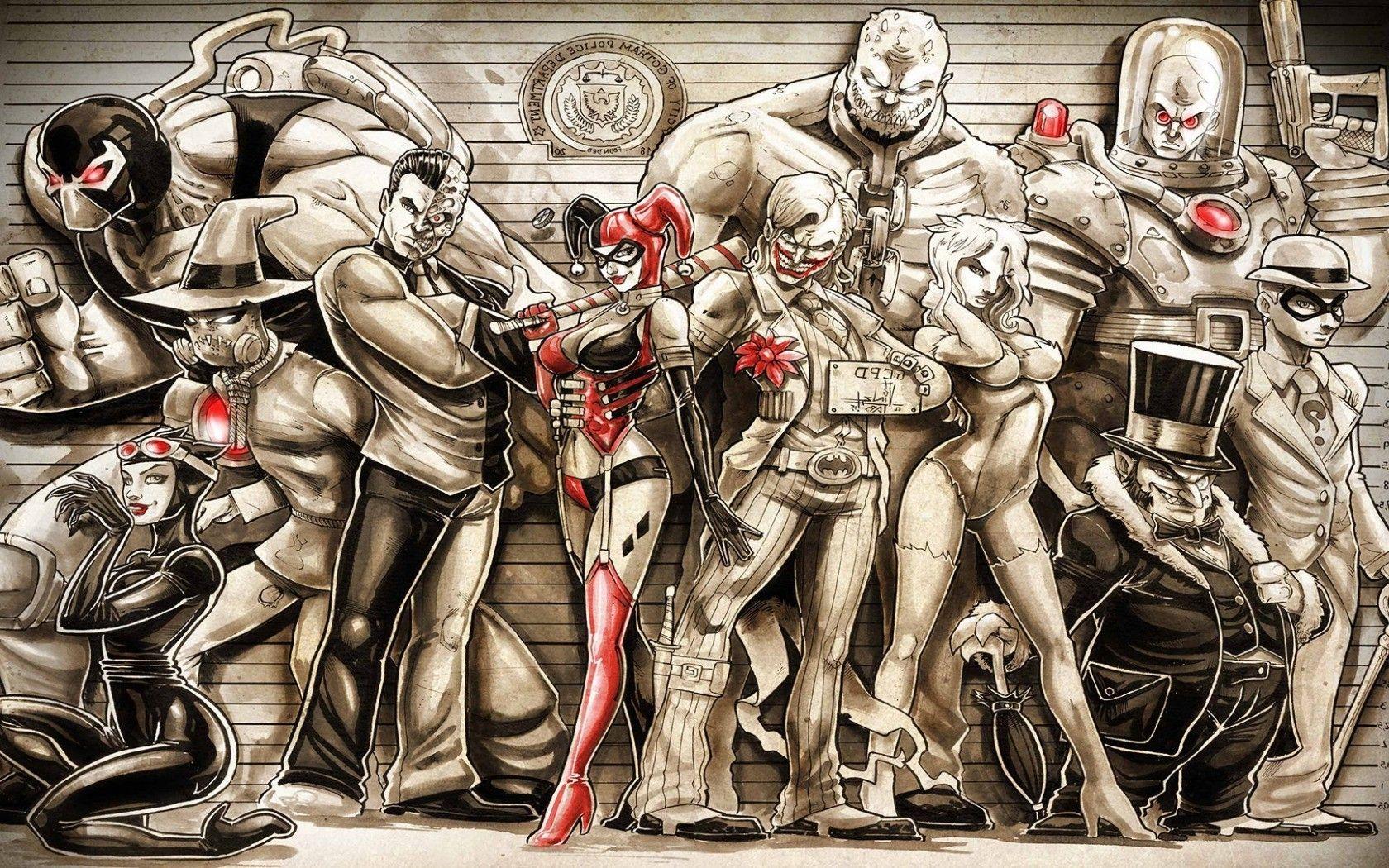 1680x1050 Harley Quinn, Batman, Joker, DC Comics, Digital Art Wallpaper HD