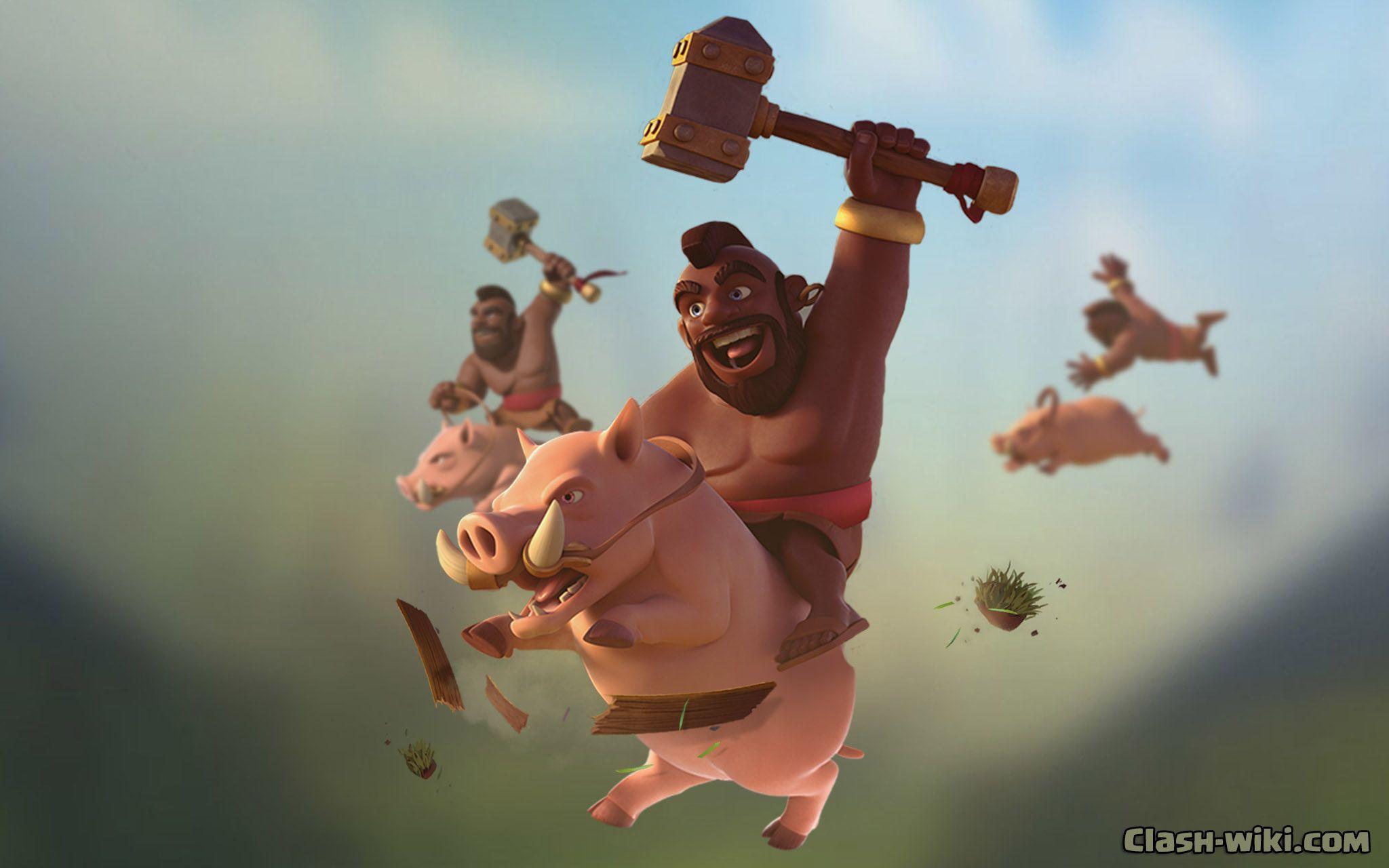 Clash Of Clan Hog Rider Hd Game Images Wallpapers 4 ClashOfClans  Wallpaper