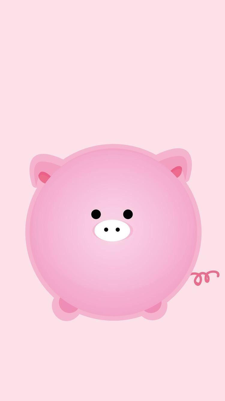 Premium Vector  Cute piggy couple with flower  Cute piggies Pig  illustration Cute cartoon wallpapers