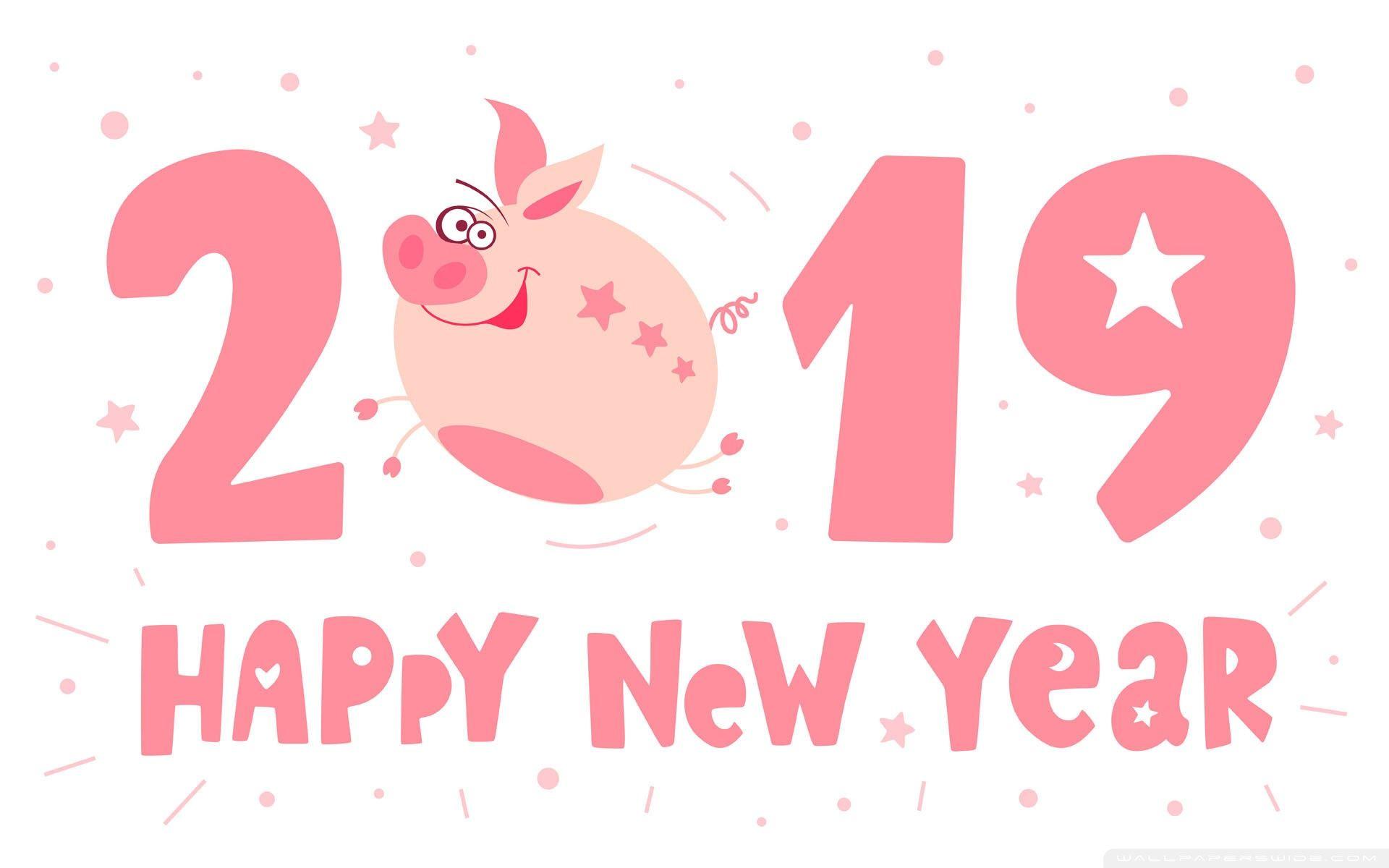 1920x1200 Happy New Pig Year Ultra HD Desktop Background Wallpaper