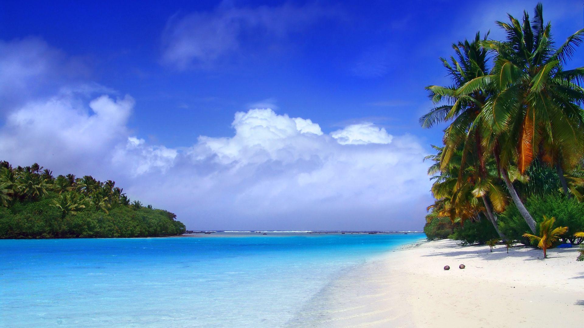 1920x1080 Paradise beach wallpaper