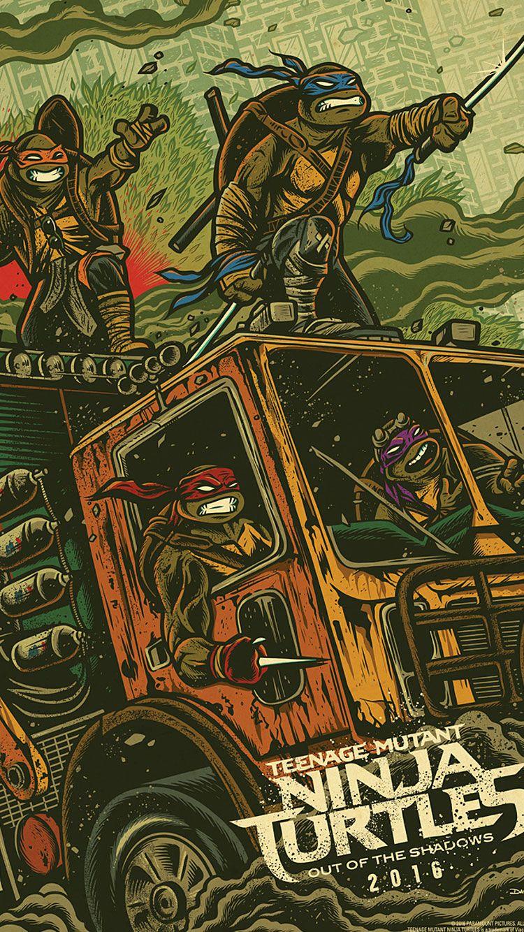 Teenage Mutant Ninja Turtles Phone Wallpaper by Justin Maller  Mobile Abyss