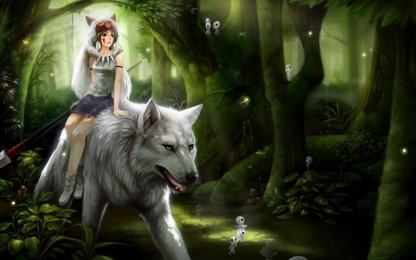 1440x900 Beautiful Mononoke Hime Wallpaper