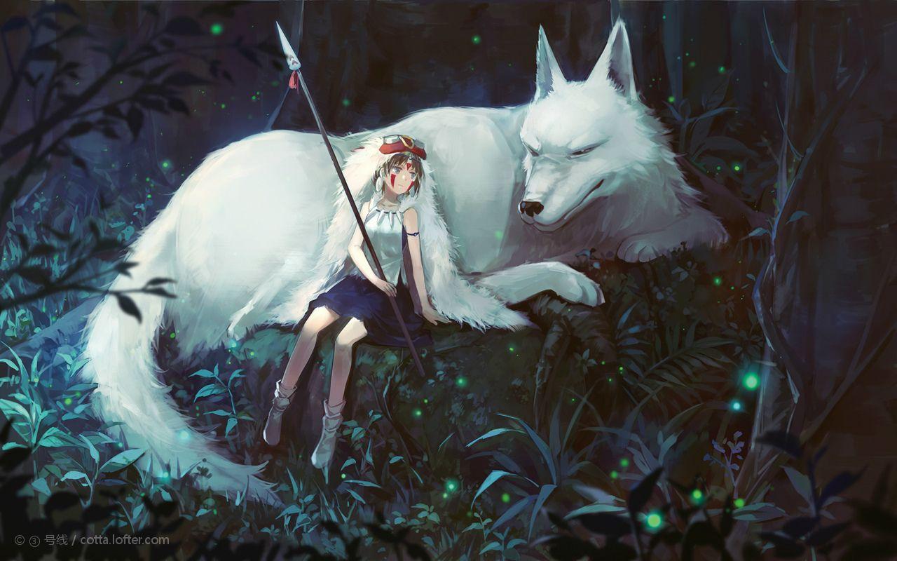 1280x800 Glamorous Princess Mononoke Wallpaper