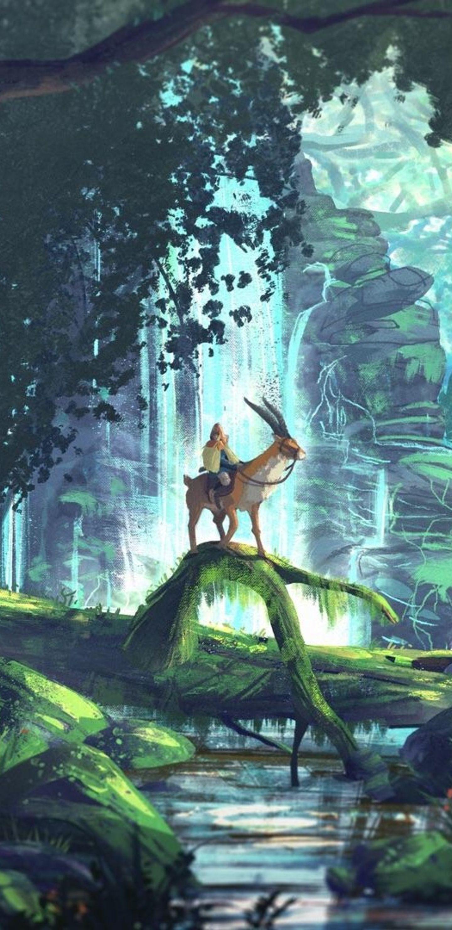 1440x2960 Princess Mononoke Artwork Samsung Galaxy Note S S SQHD HD 4k Wallpaper, Image, Background, Photo and Picture