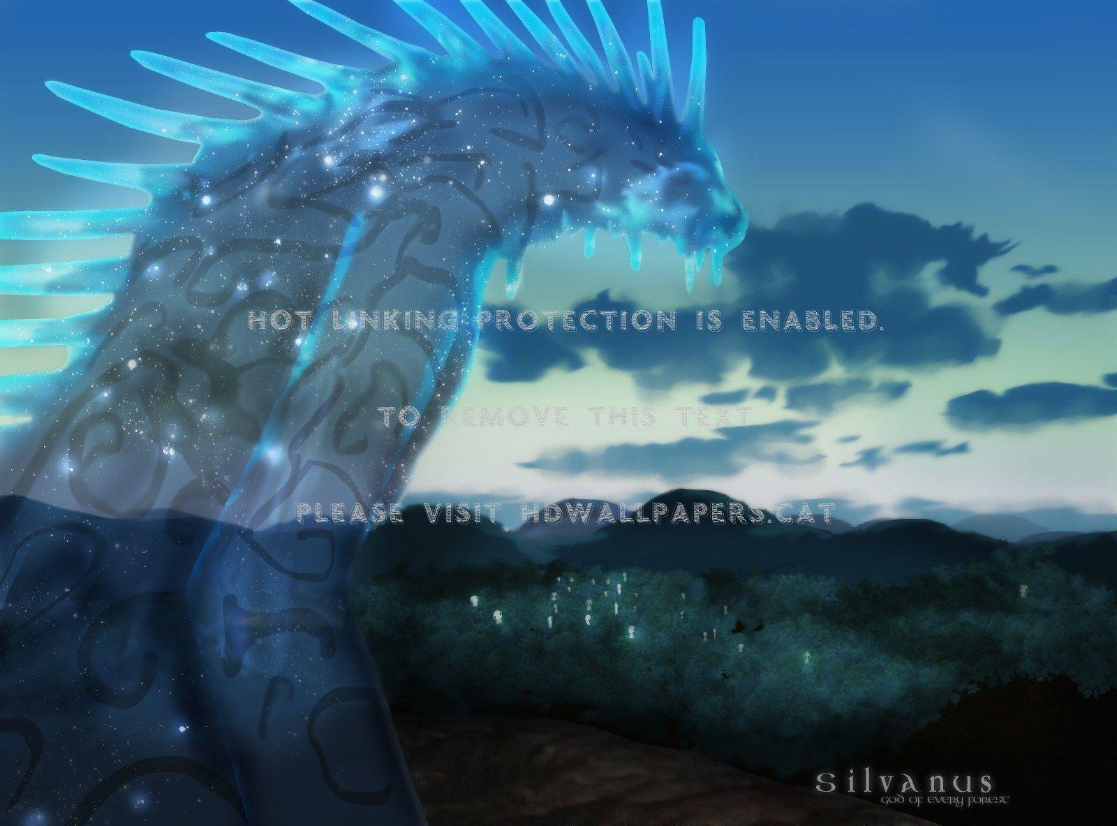1600x1183 didarabocchi (nightwalker) princess mononoke