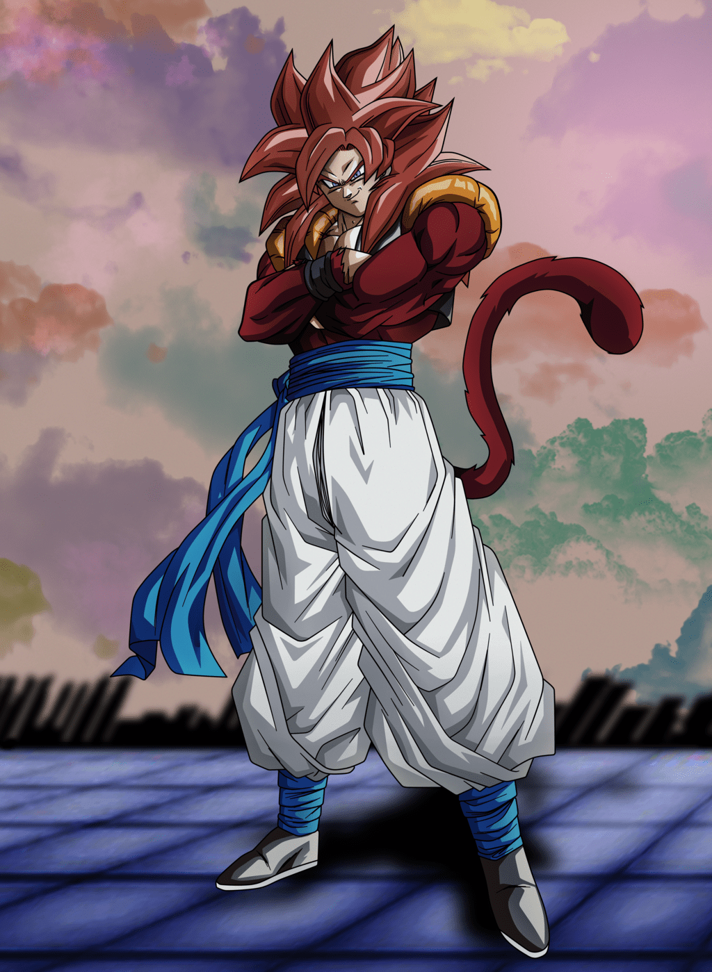 1024x1399 Super Saiyan 4 Gogeta Wallpaper