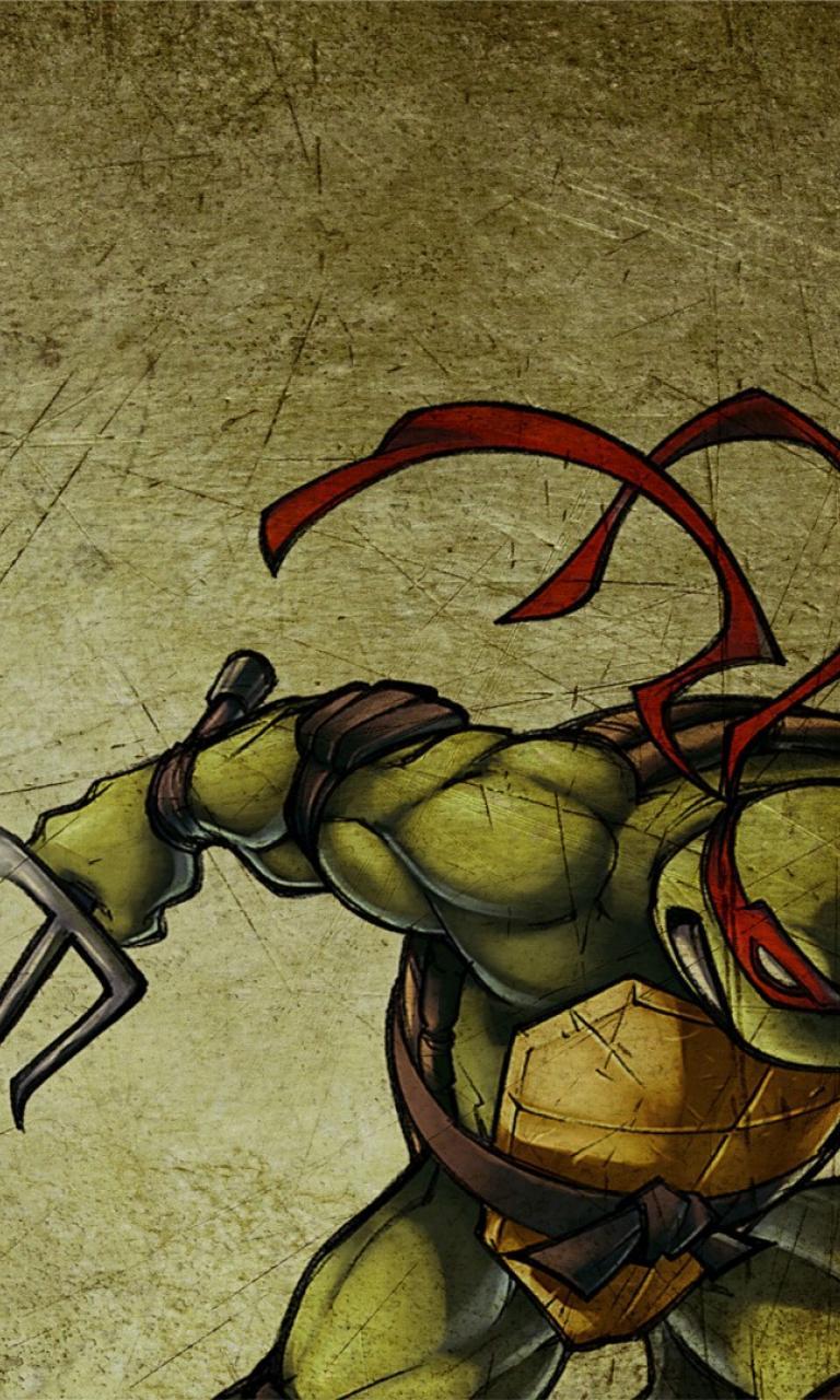 768x1280 ScreenHeaven: Teenage Mutant Ninja Turtles cartoons grunge raphael