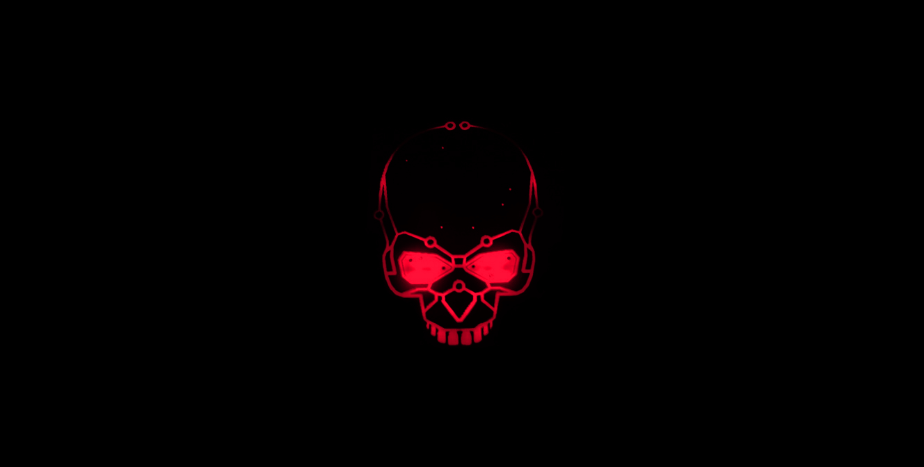 1328x672 Red Skull Wallpaper