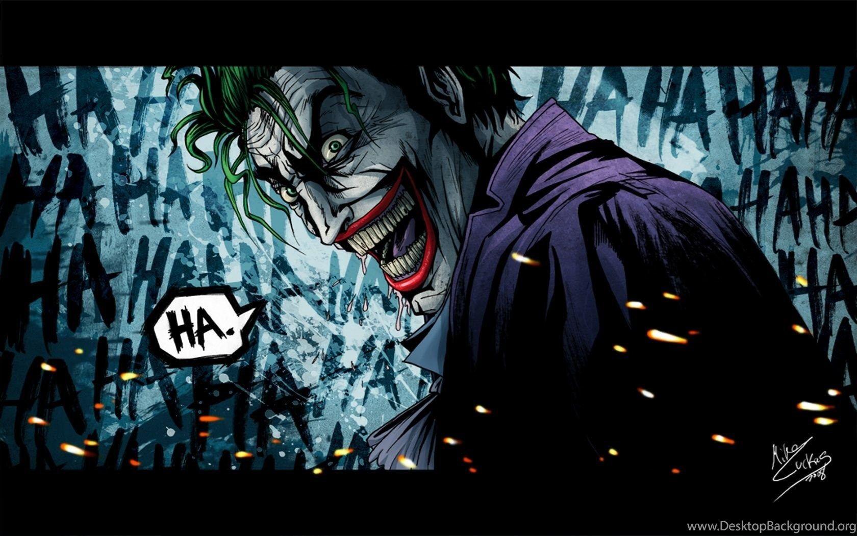 1680x1050 Joker Comic Wallpaper Desktop Background