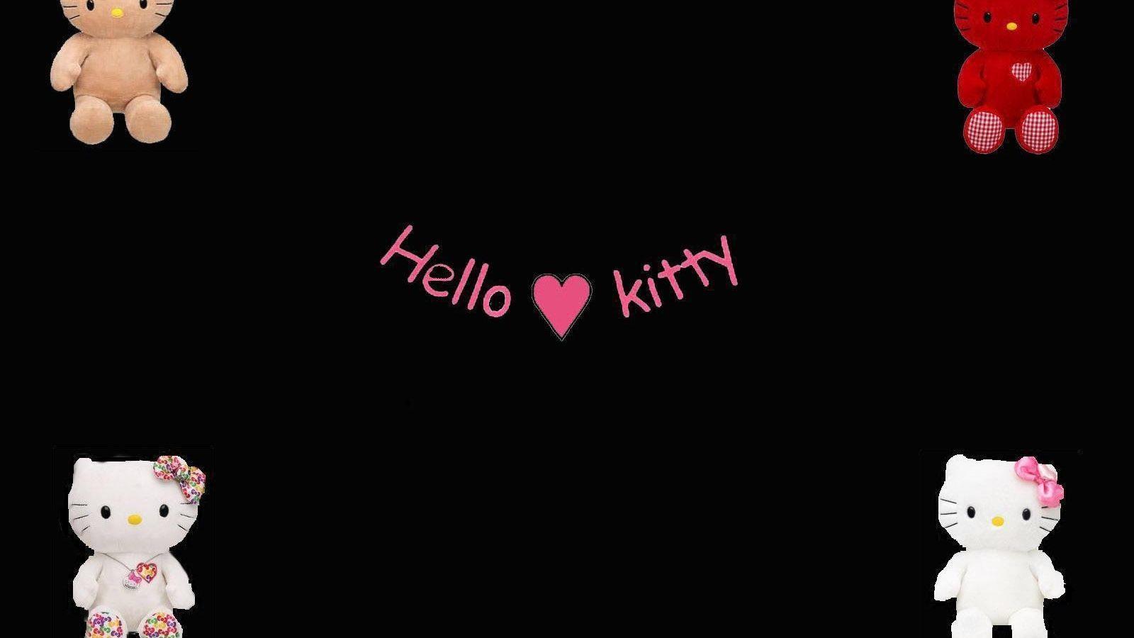 1600x900 Free download Black Hello Kitty Background [1600x1200] for your Desktop, Mobile & Tablet. Explore Black Hello Kitty Background. Hello Kitty Wallpaper, Cute Kitty Wallpaper