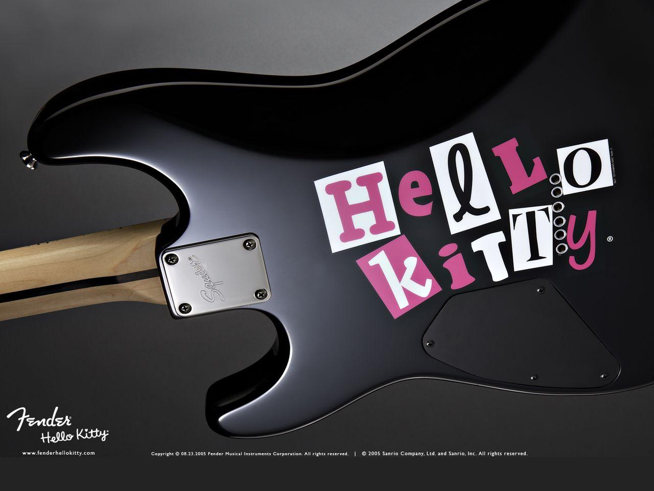 1280x960 Black Hello Kitty Wallpaper
